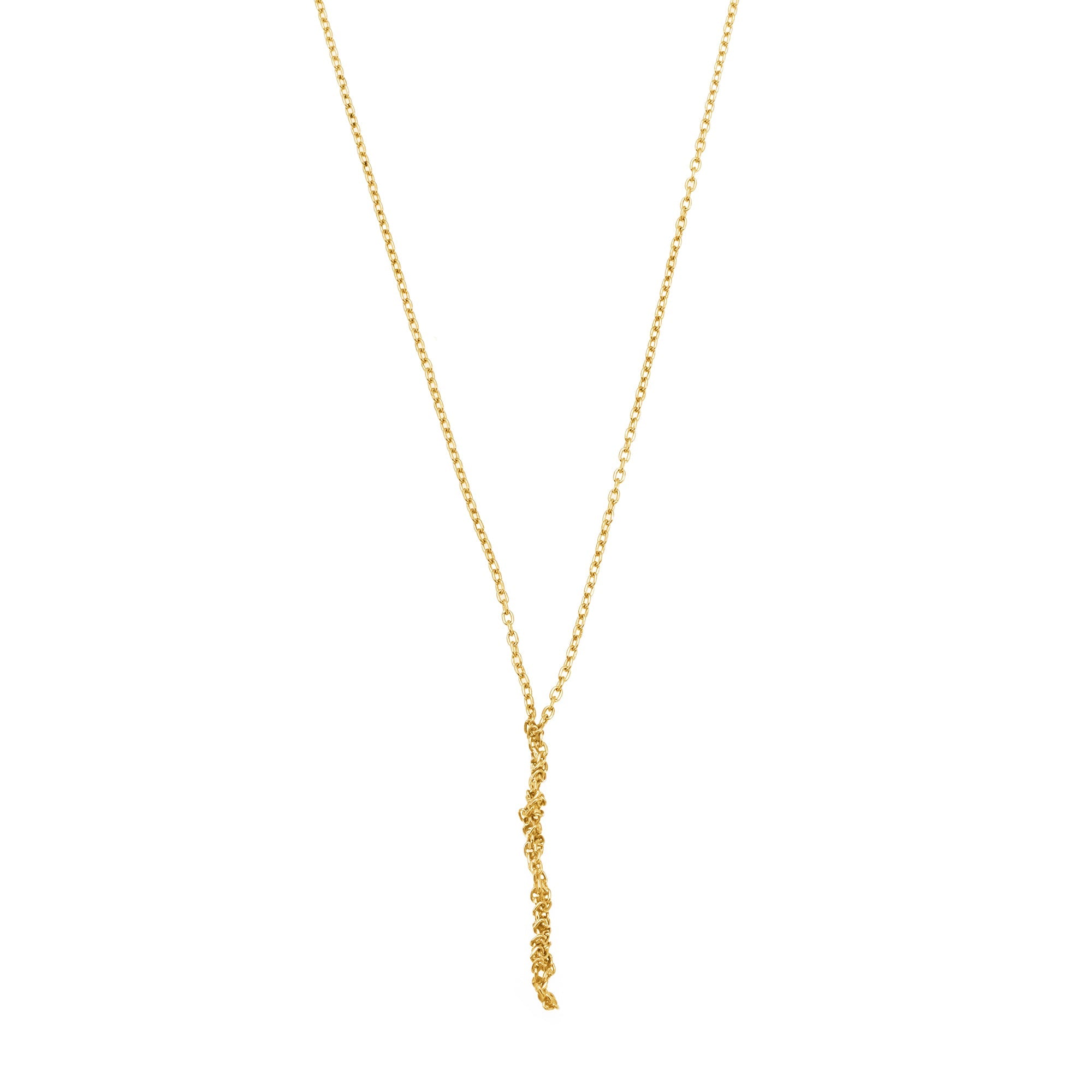 Knot Necklace In Gold