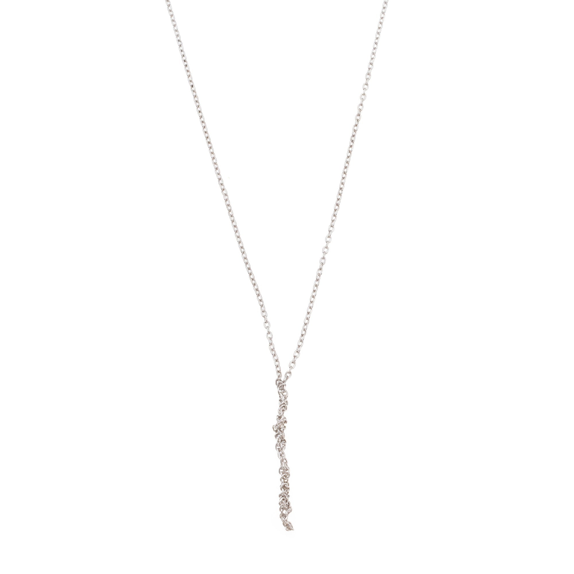 Knot Necklace In Silver