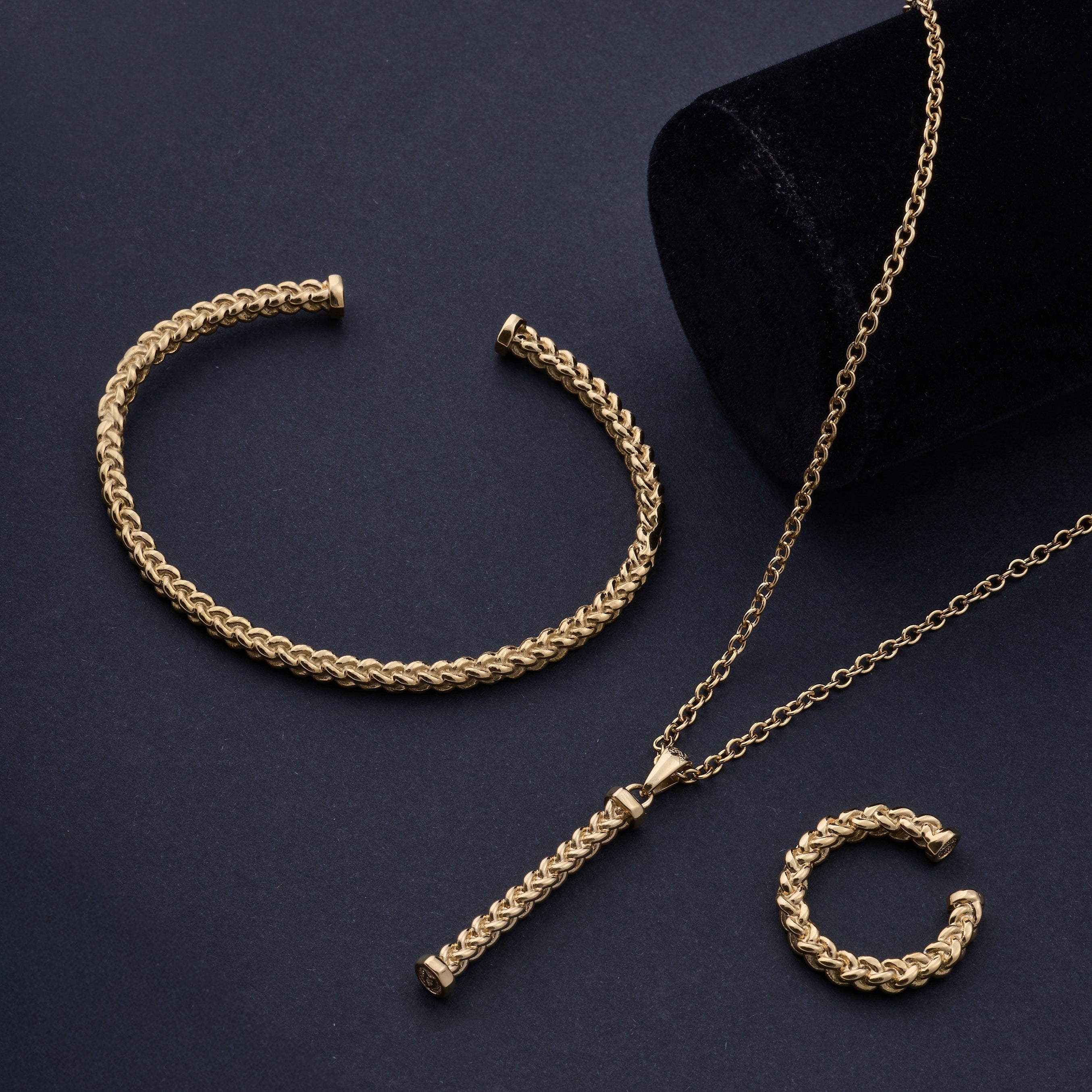 Mesh Necklace In Gold