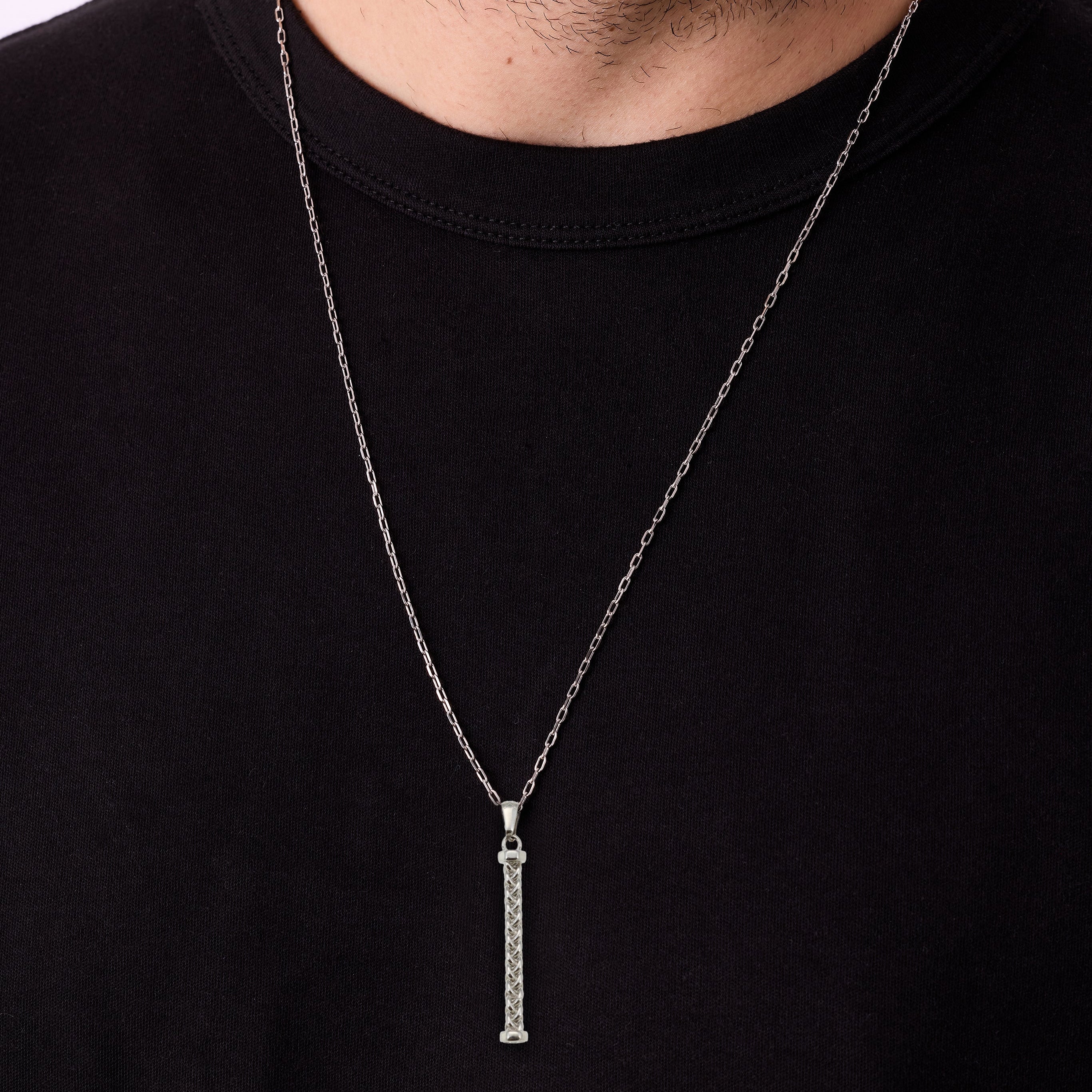 Mesh Necklace In Silver