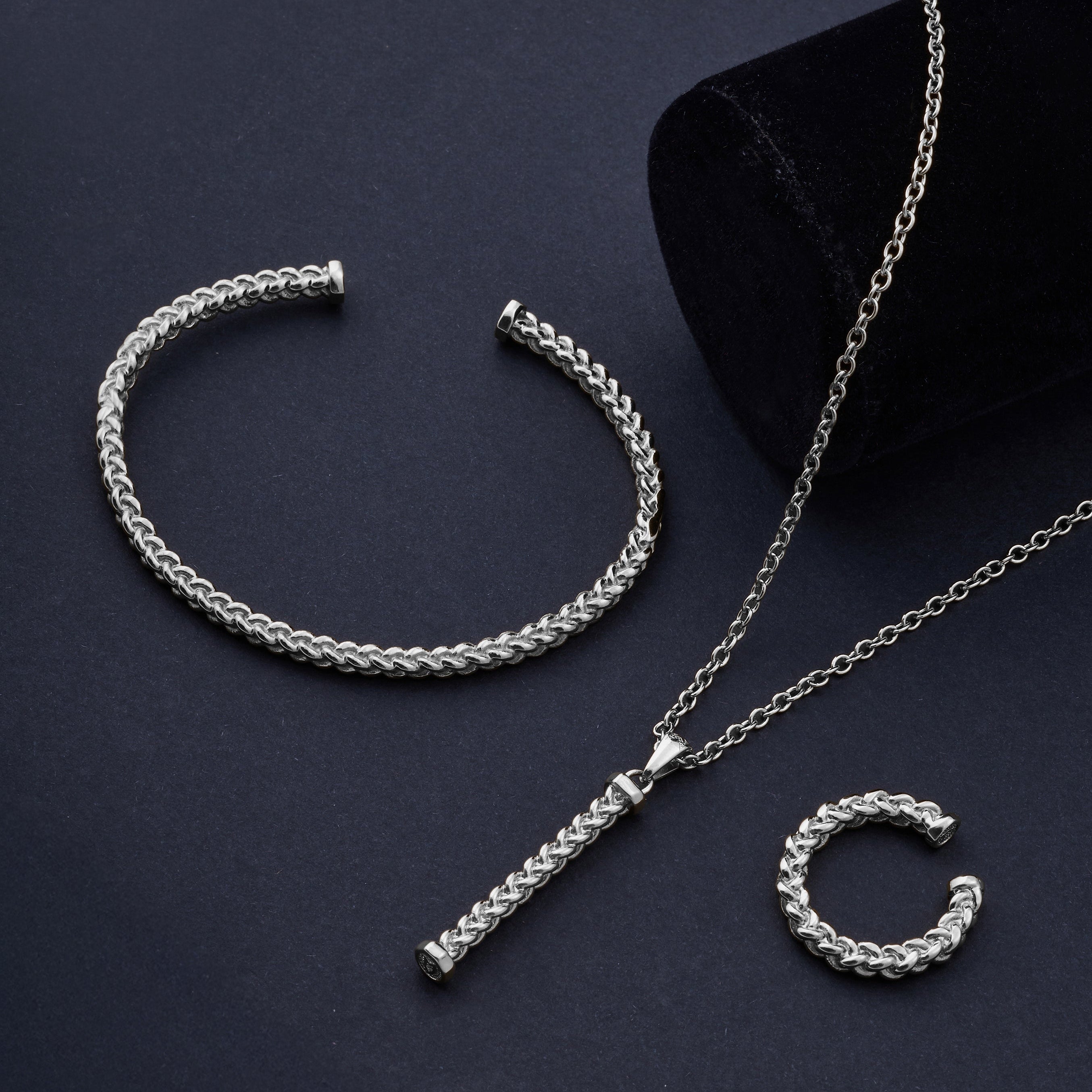 Mesh Ring In Silver