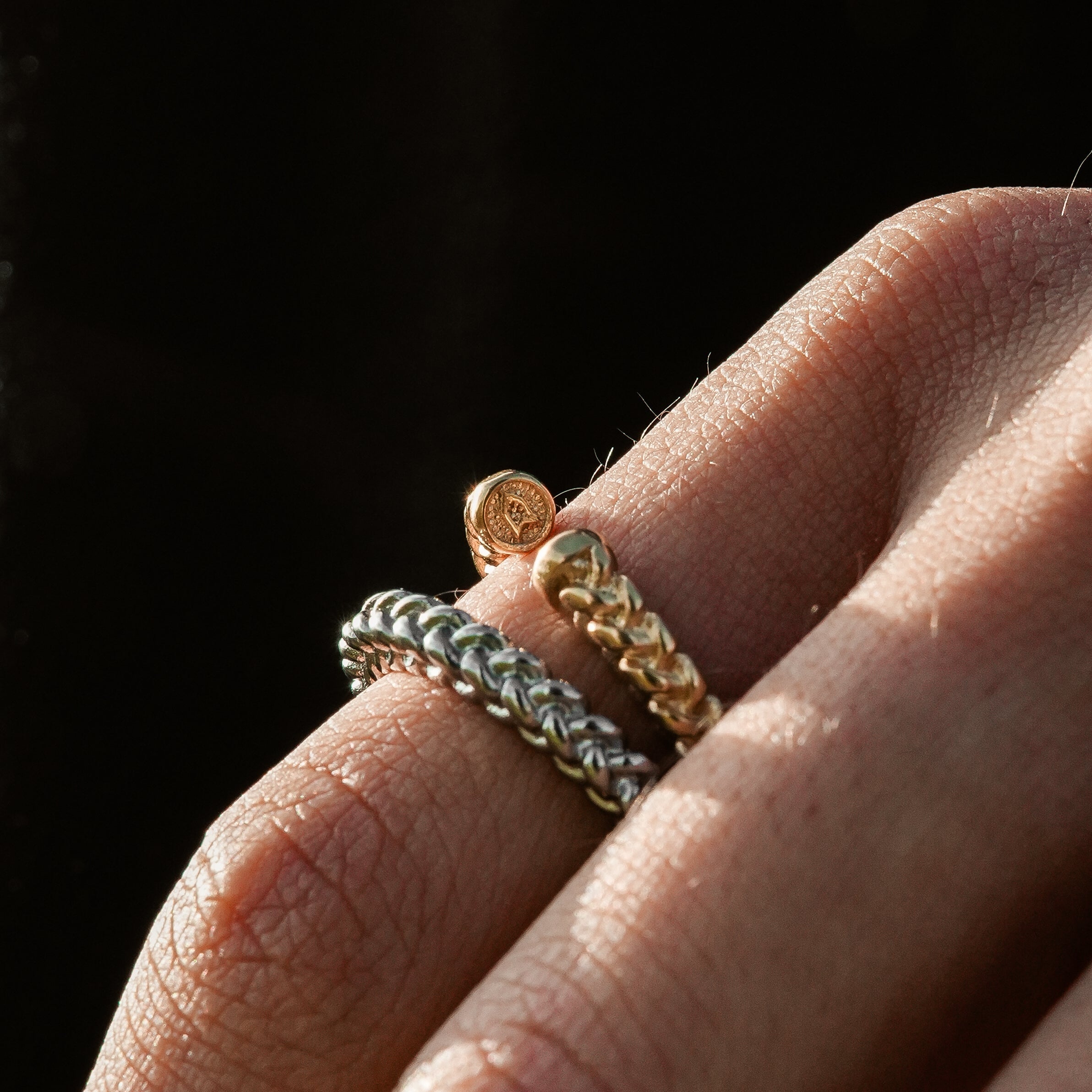 Mesh Ring In Silver