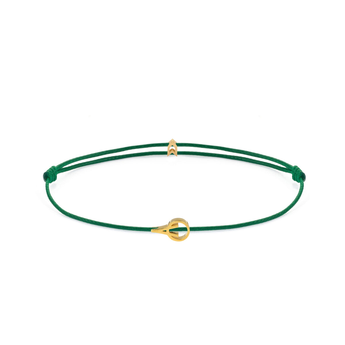 Green Padel Chance Bracelet In Gold