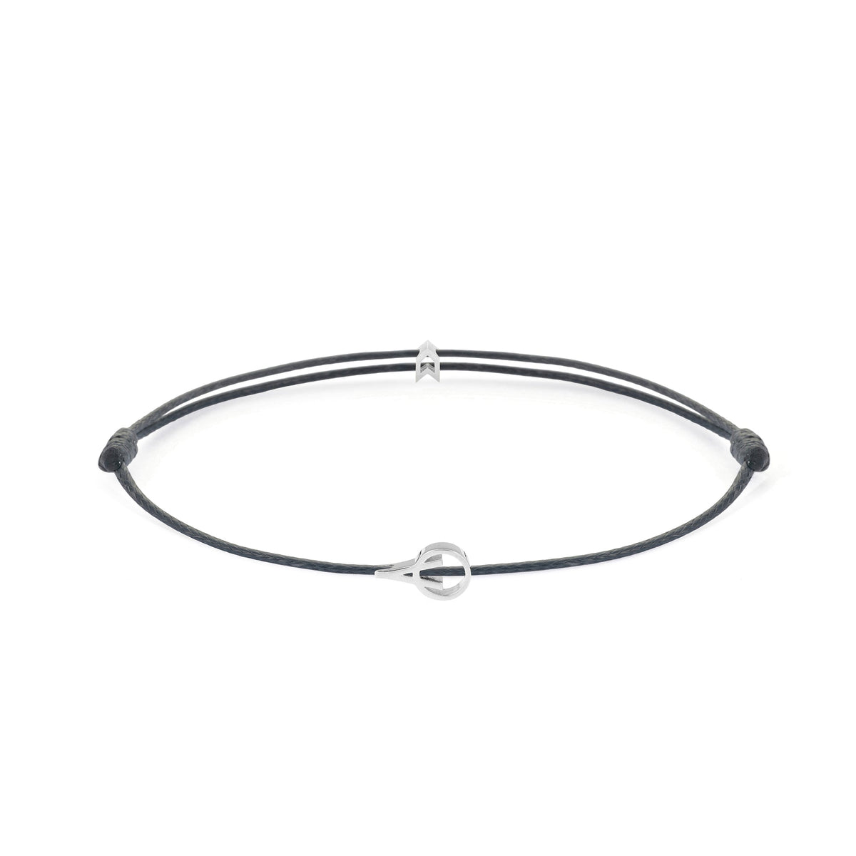 Grey Padel Chance Bracelet In Silver