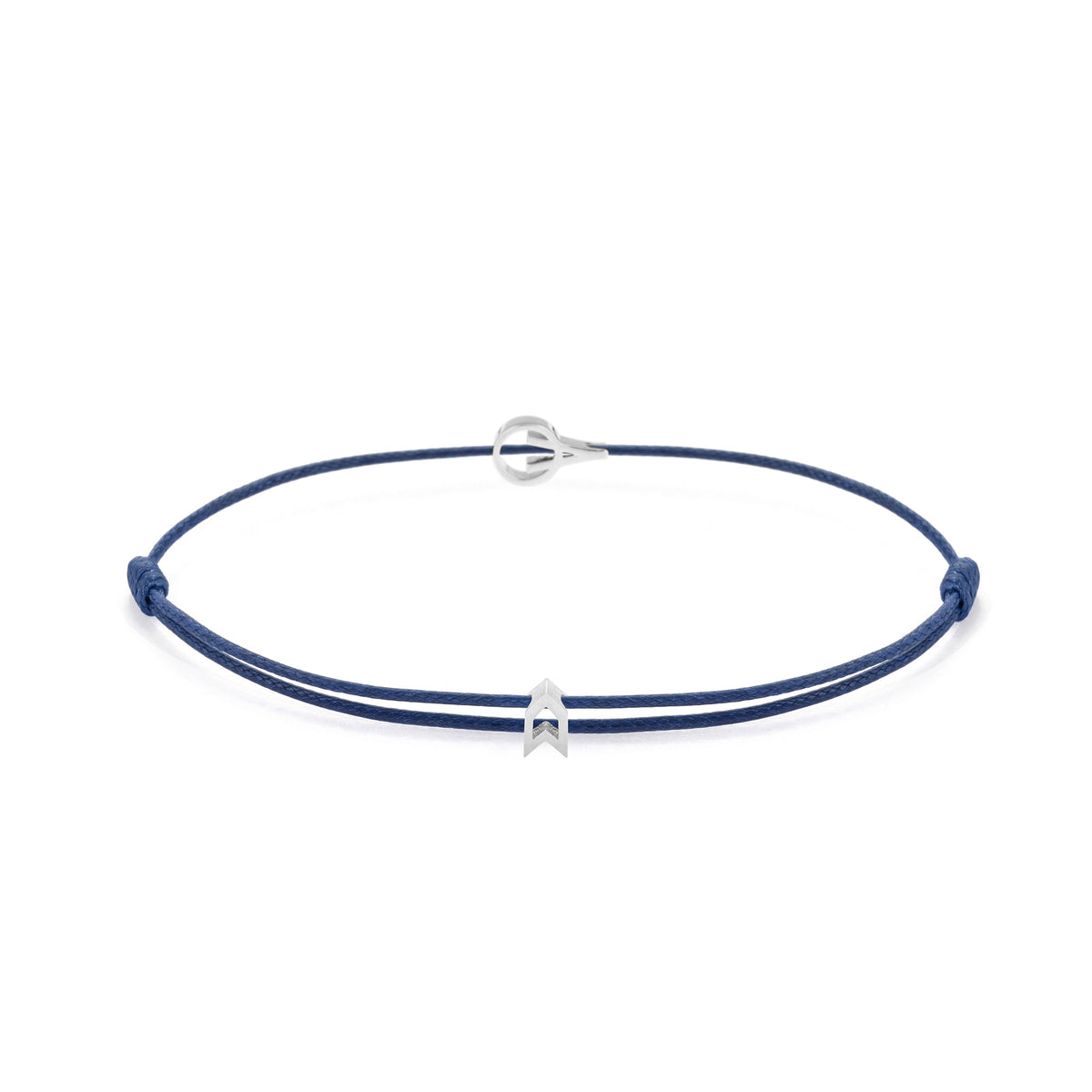 Navy Blue Padel Chance Bracelet In Silver
