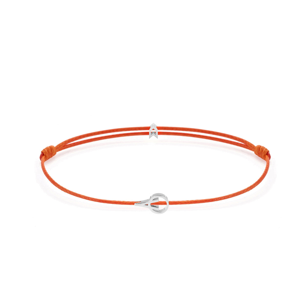 Orange Padel Chance Bracelet In Silver