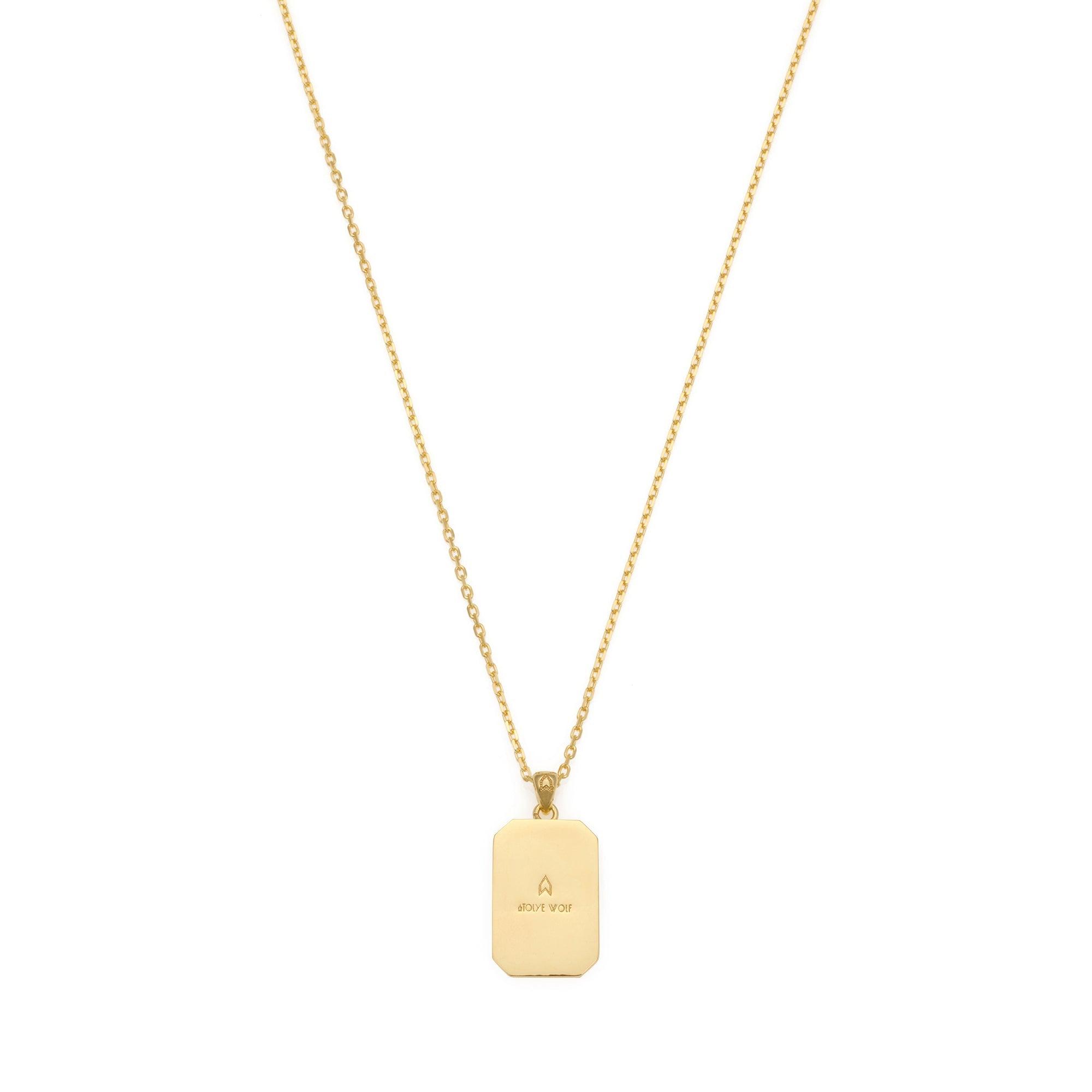 Octa Black Pave Necklace In Gold