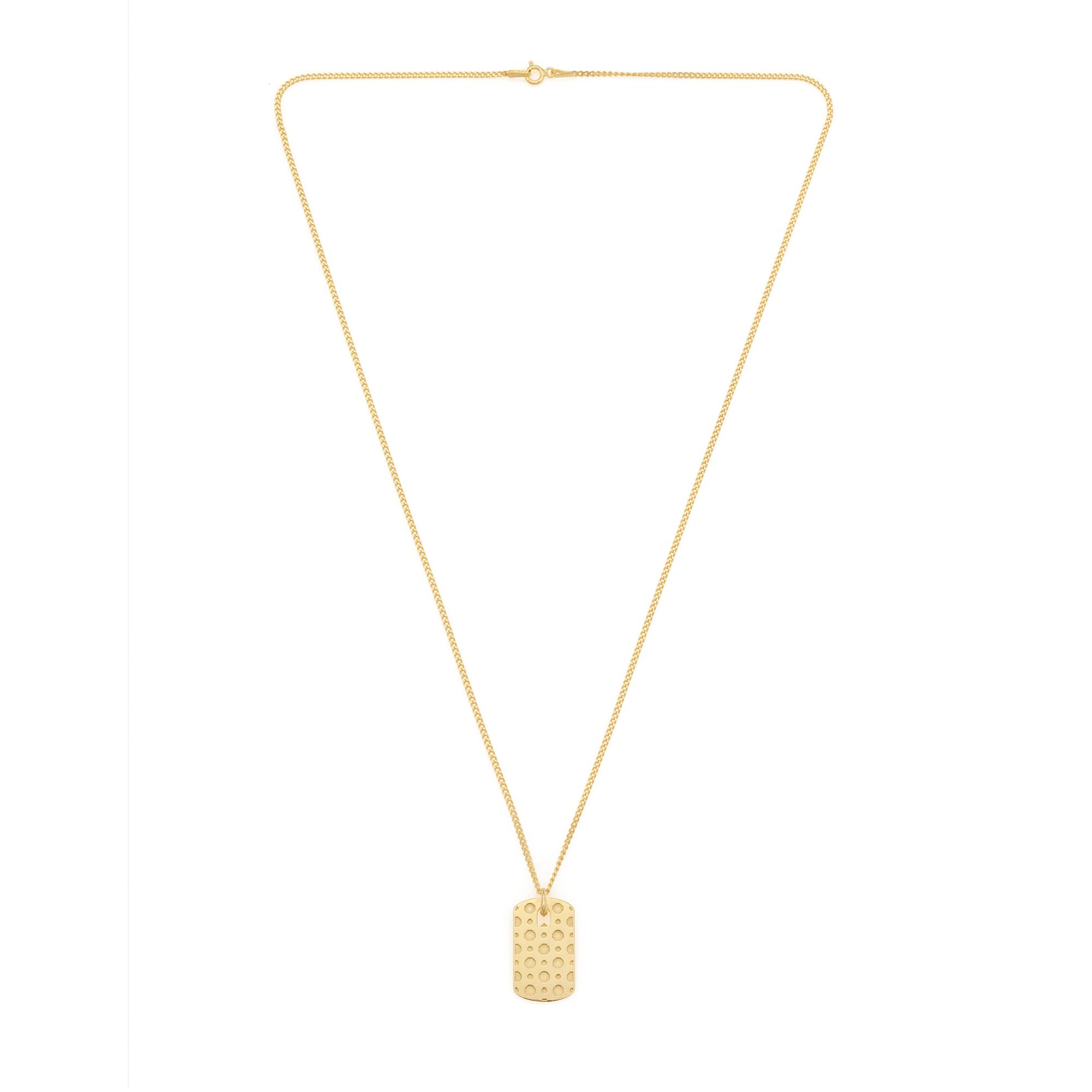 Pattern Necklace In Gold