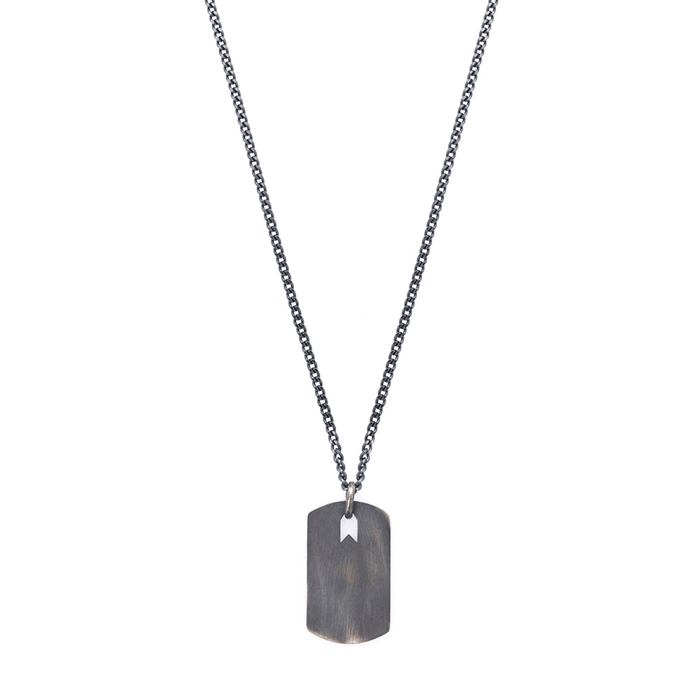 Plate Necklace In Oxide