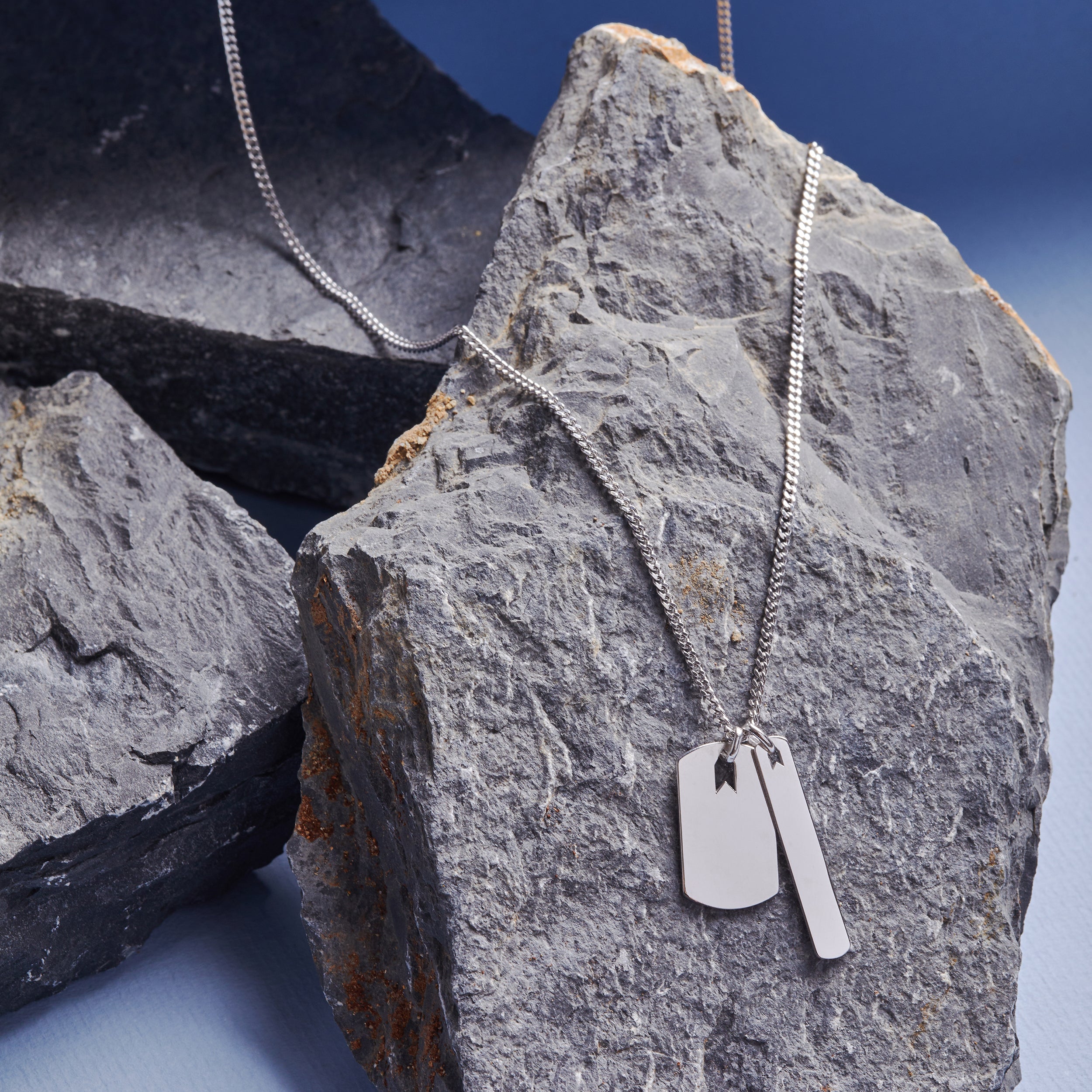 Plates Necklace In Silver
