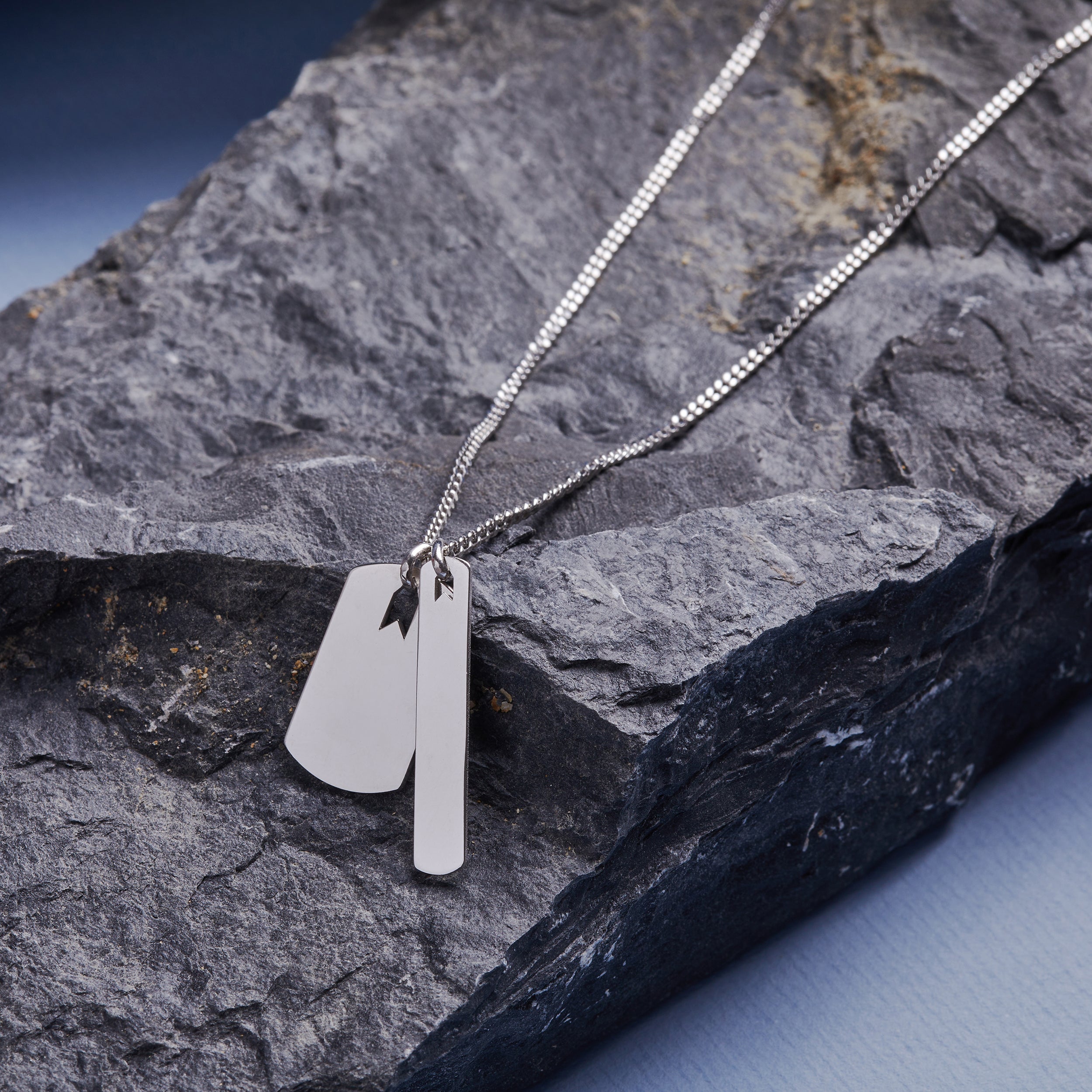 Plates Necklace In Silver