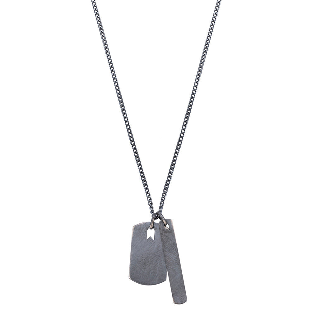 Plates Necklace In Oxide