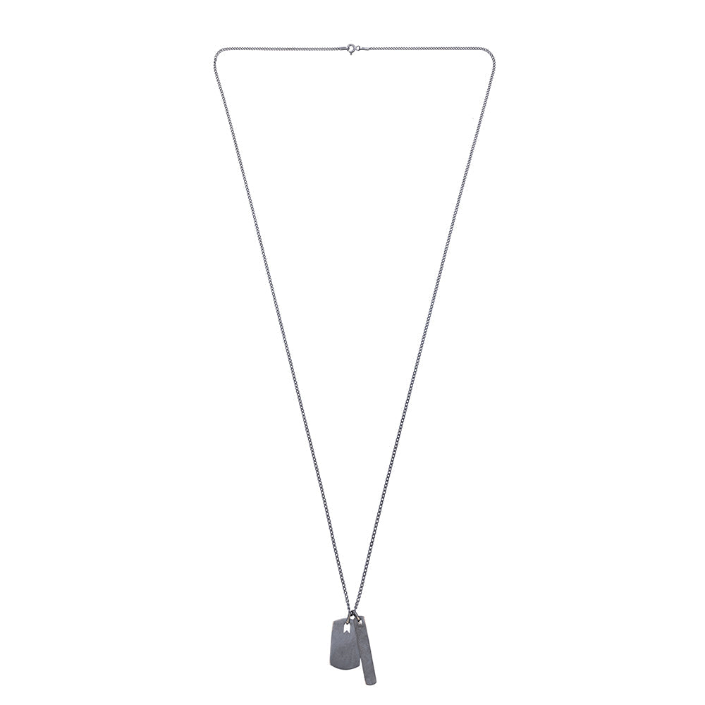 Plates Necklace In Oxide