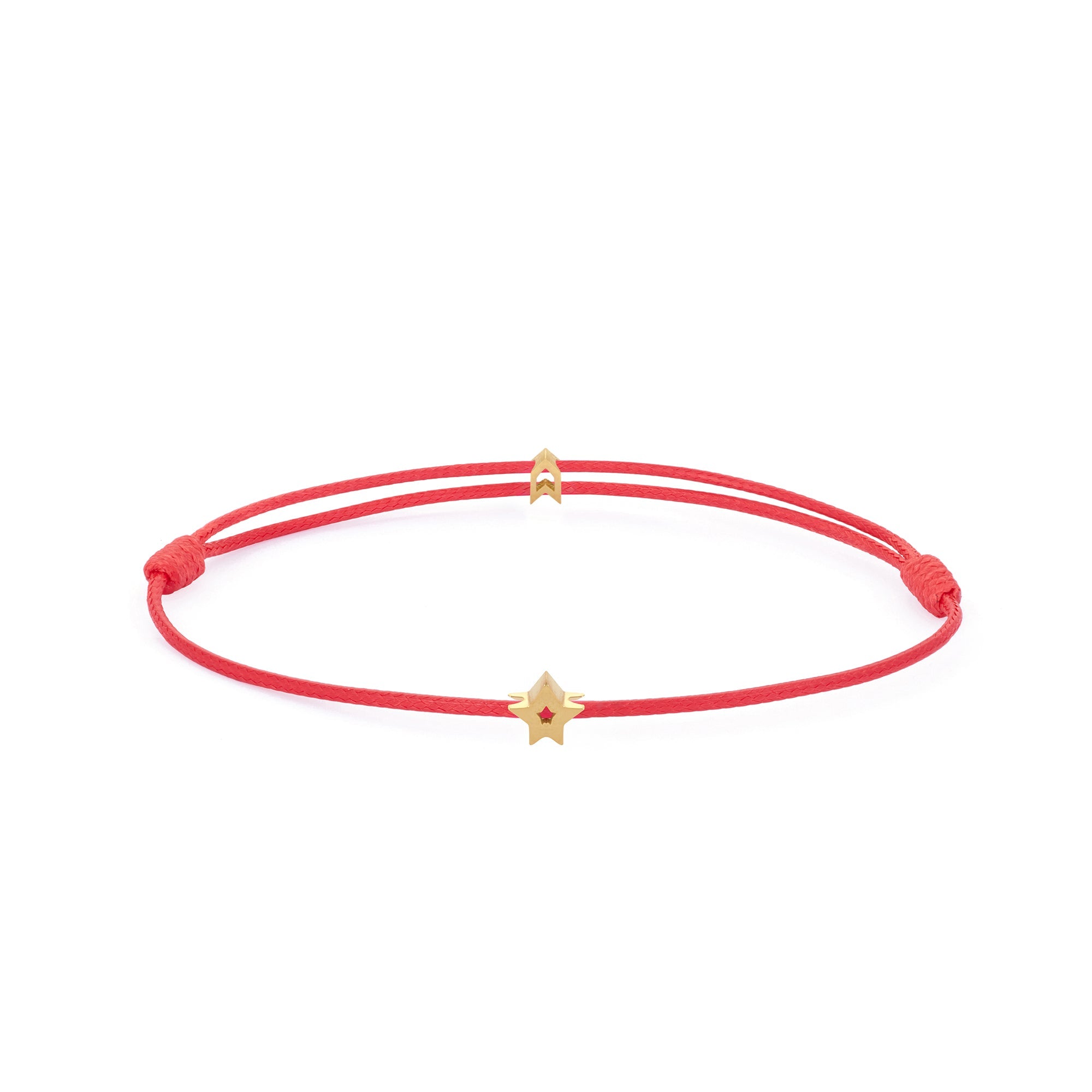 Red Star Chance Bracelet In Gold