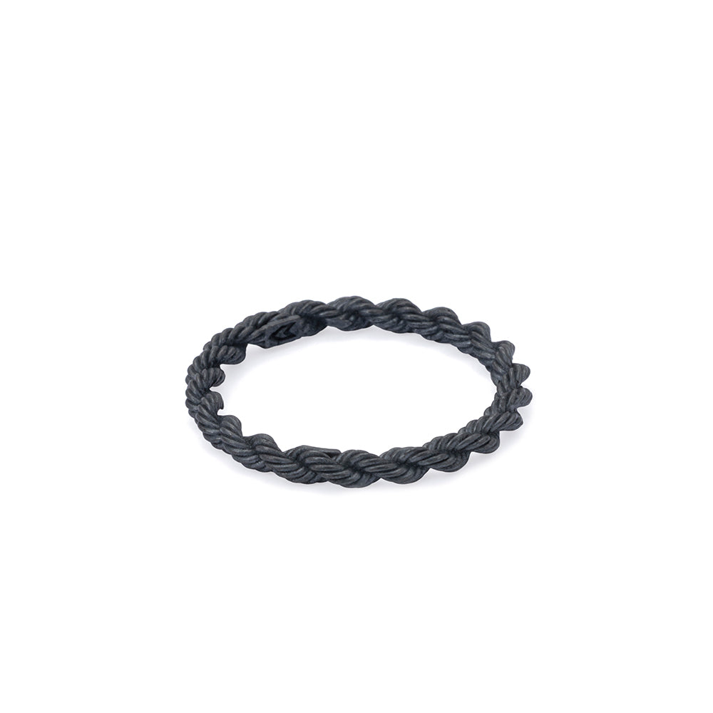 Rope Chain Ring In Oxide