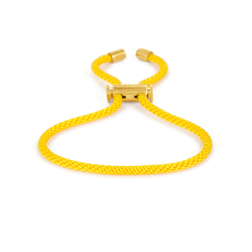 Yellow Lace Bracelet In Gold