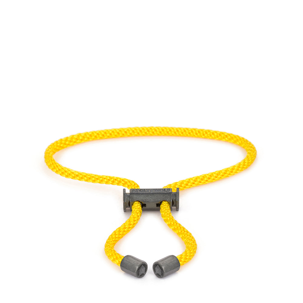 Yellow Lace Bracelet In Oxide