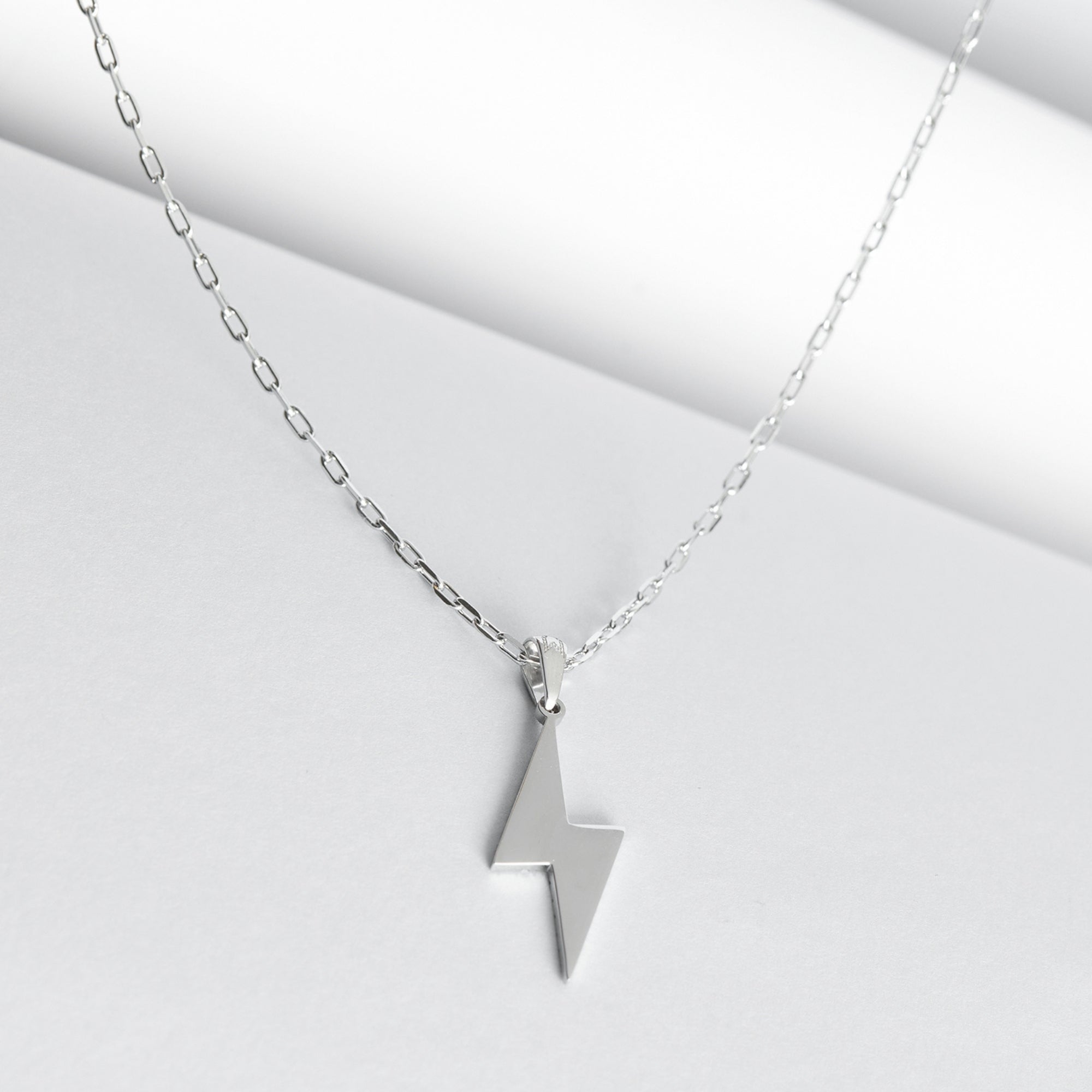 Lightning Necklace In Silver