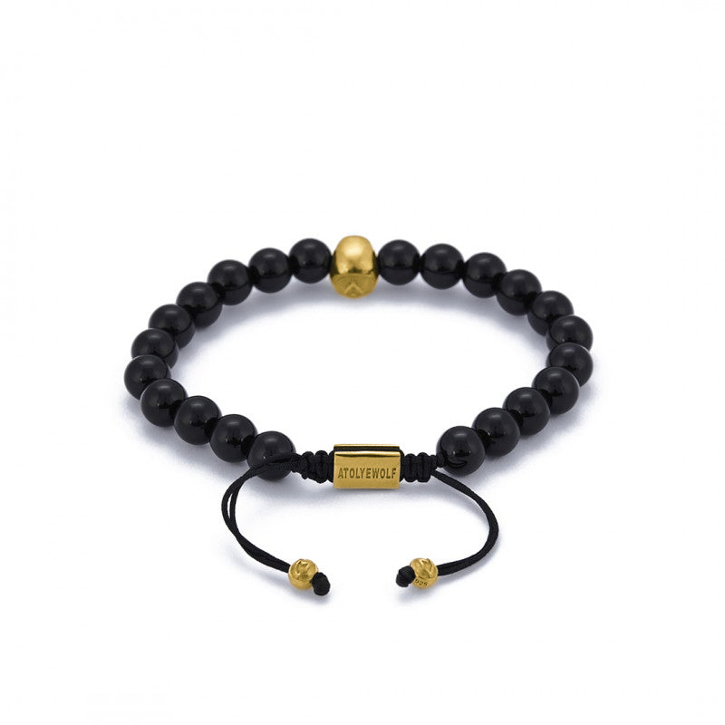 Skull String Bracelet In Gold