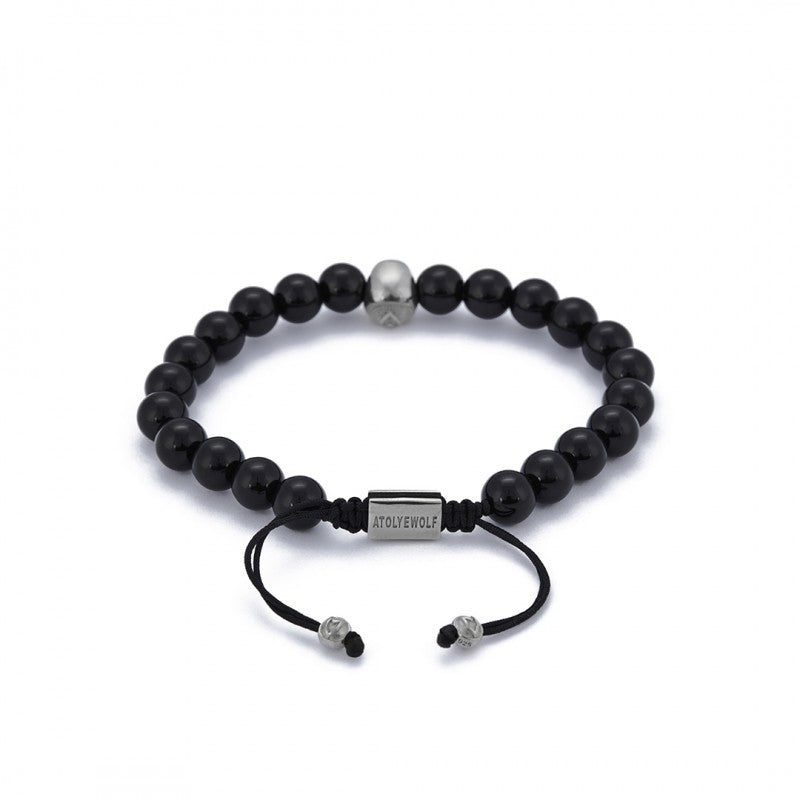 Skull String Bracelet In Silver