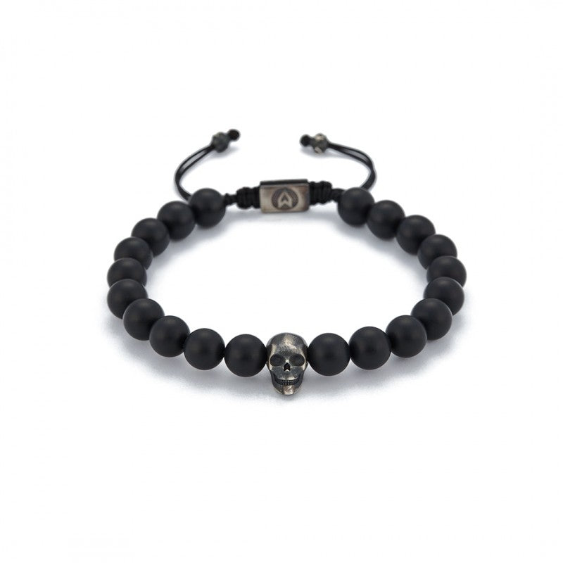 Skull String Bracelet In Oxide