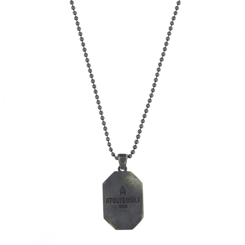 Skull Necklace In Oxide