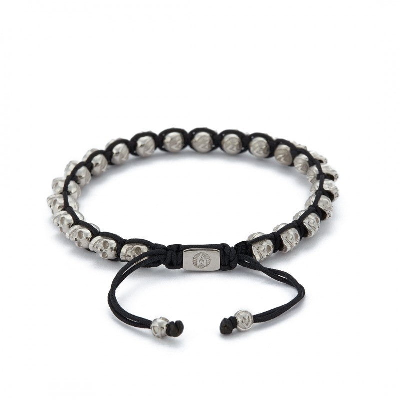 Skulls Shambala Bracelet In Silver