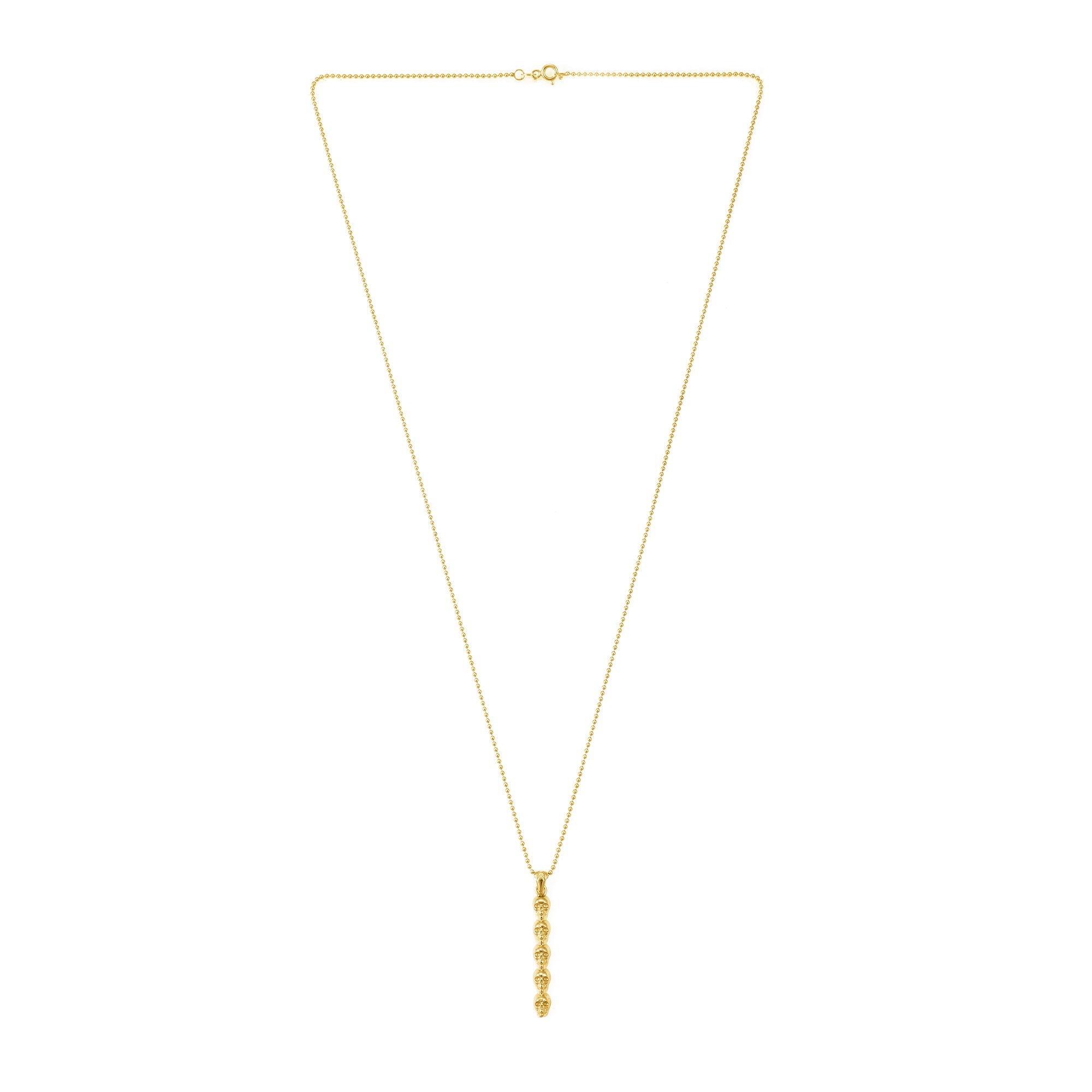 Skulls Necklace In Gold