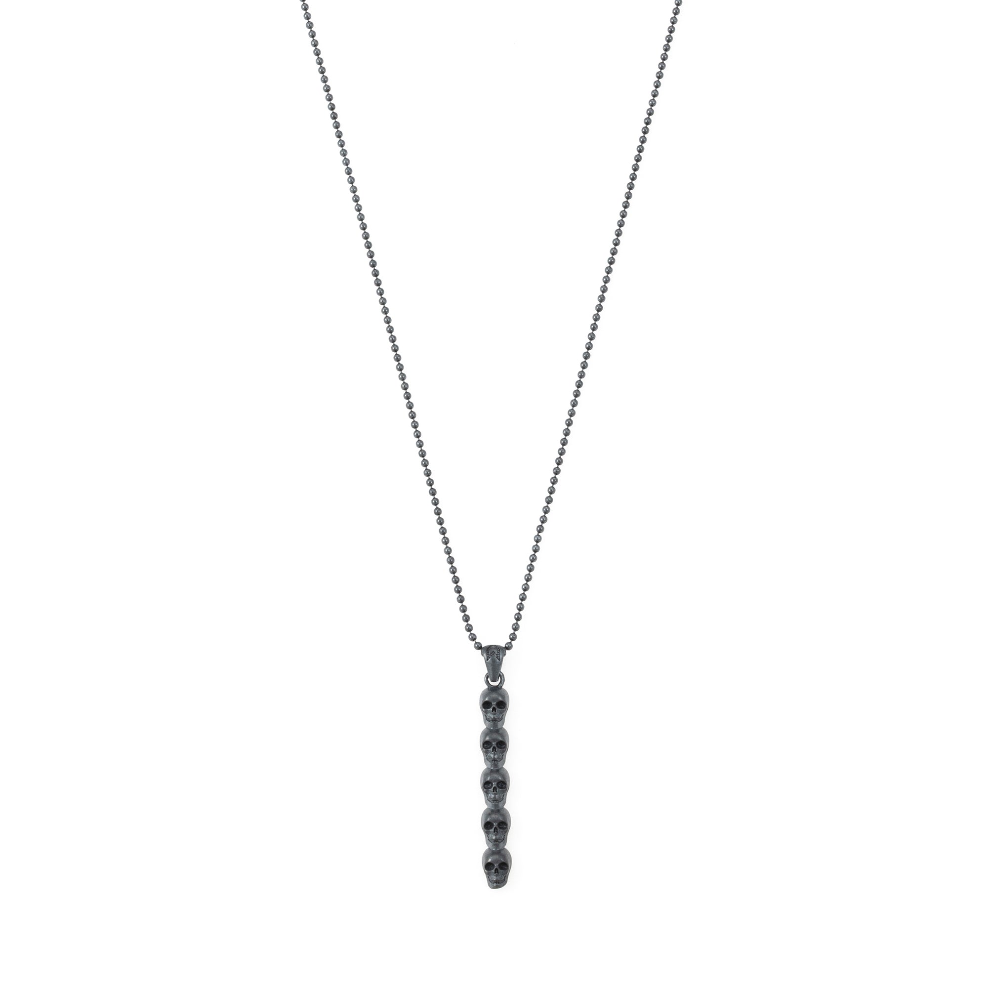Skulls Necklace In Oxide
