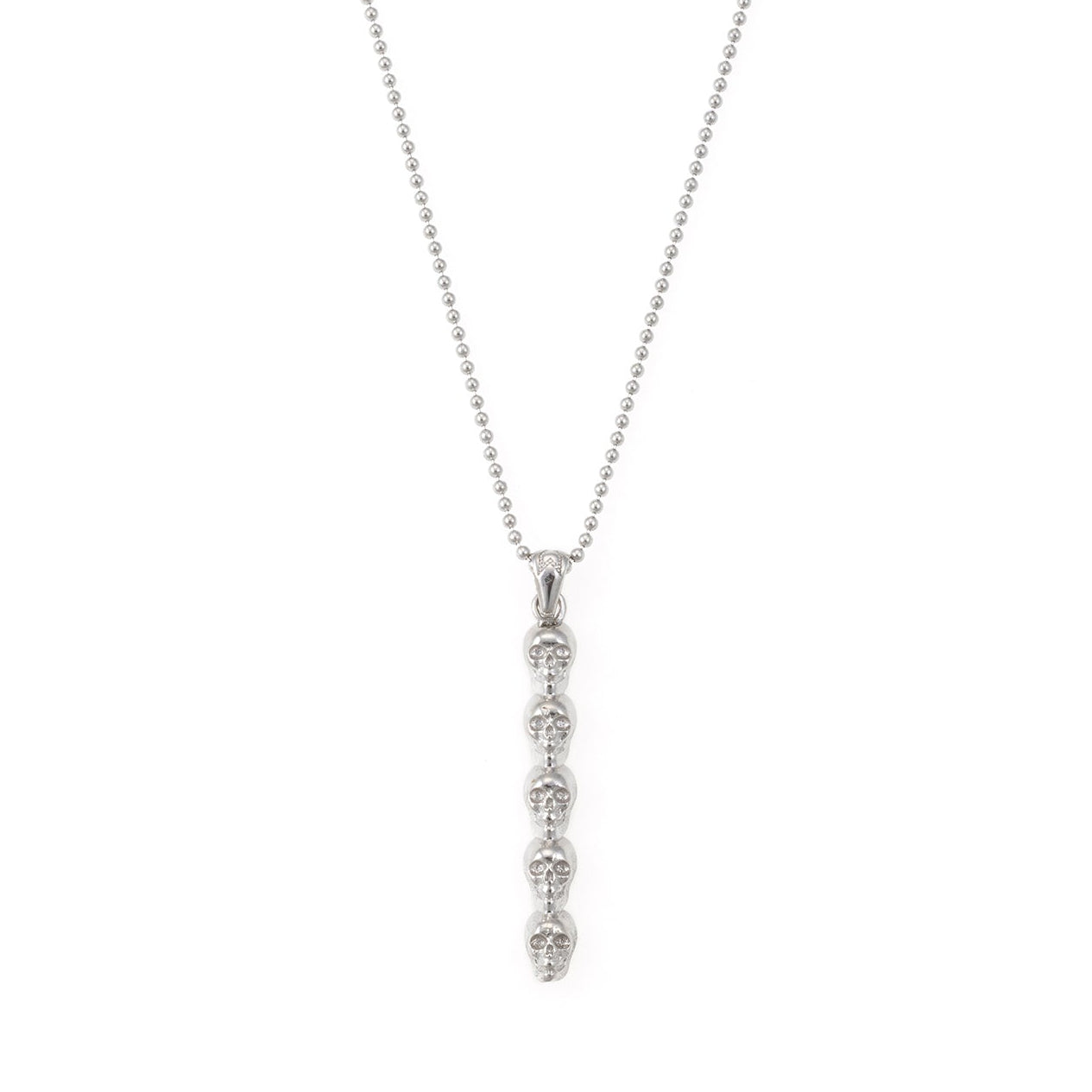 Skulls Necklace In Silver