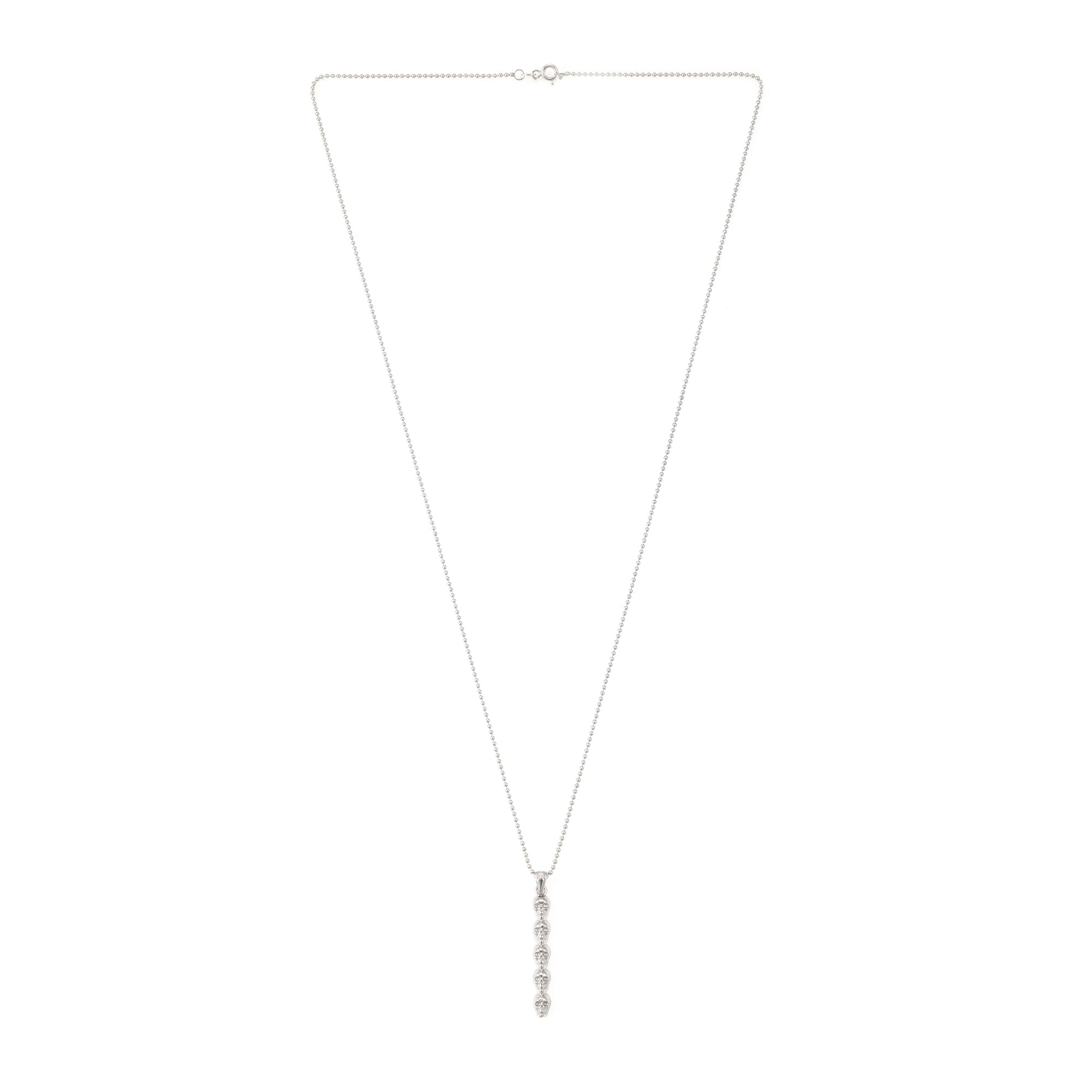Skulls Necklace In Silver