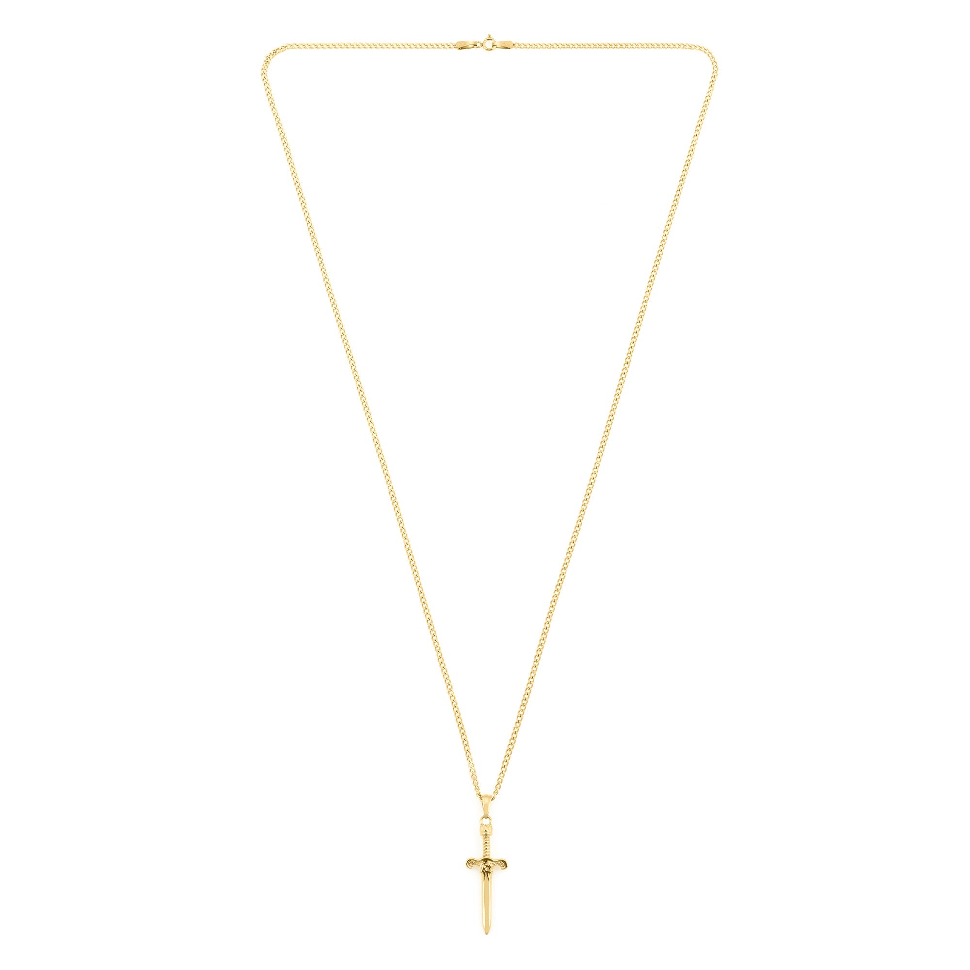 Sword Necklace In Gold