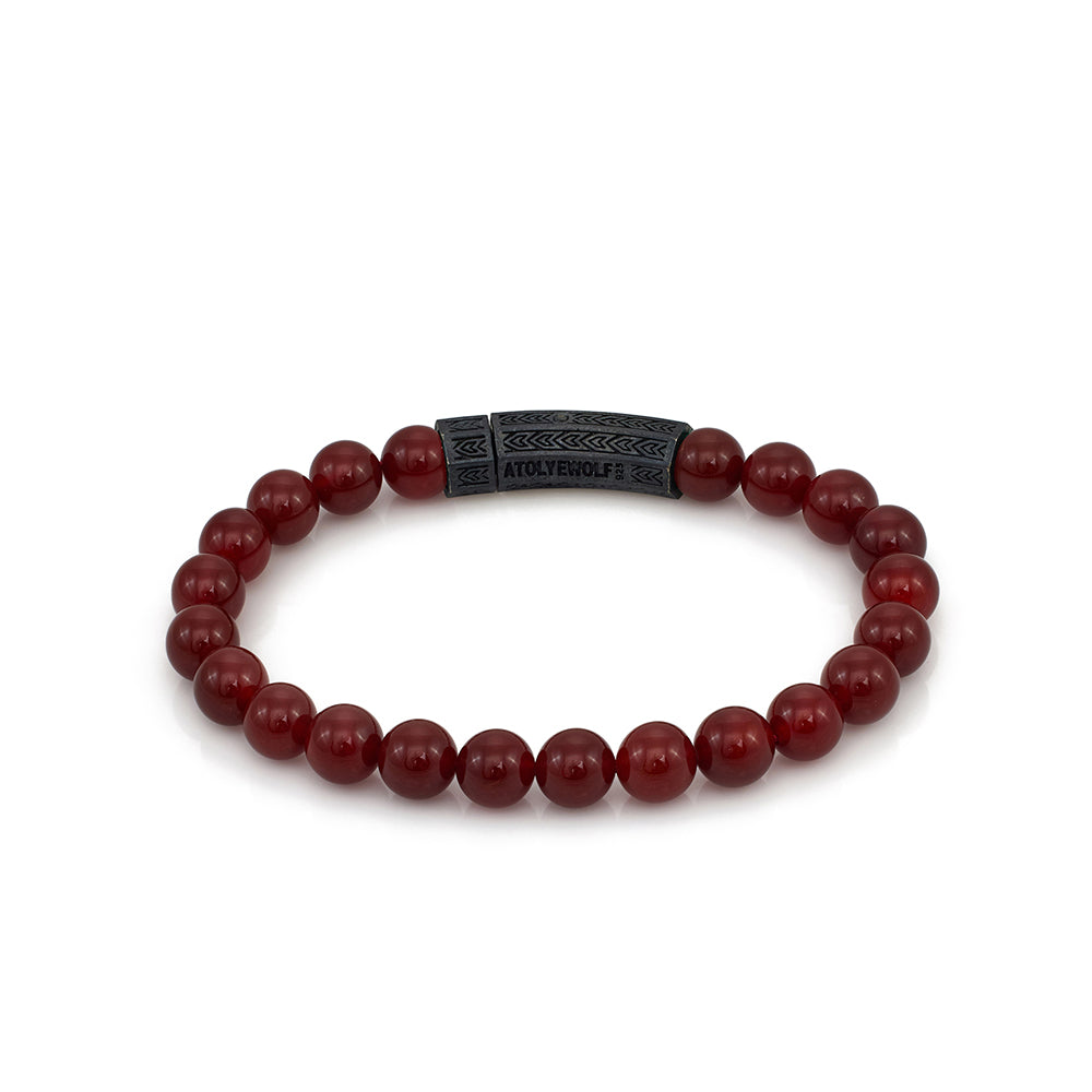 Thick Agate Bracelet In Oxide