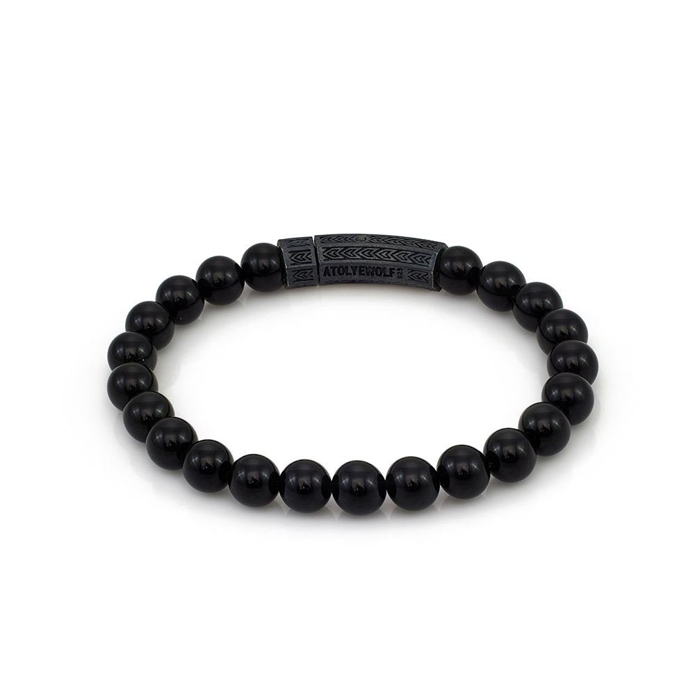 Thick Onyx Bracelet In Oxide