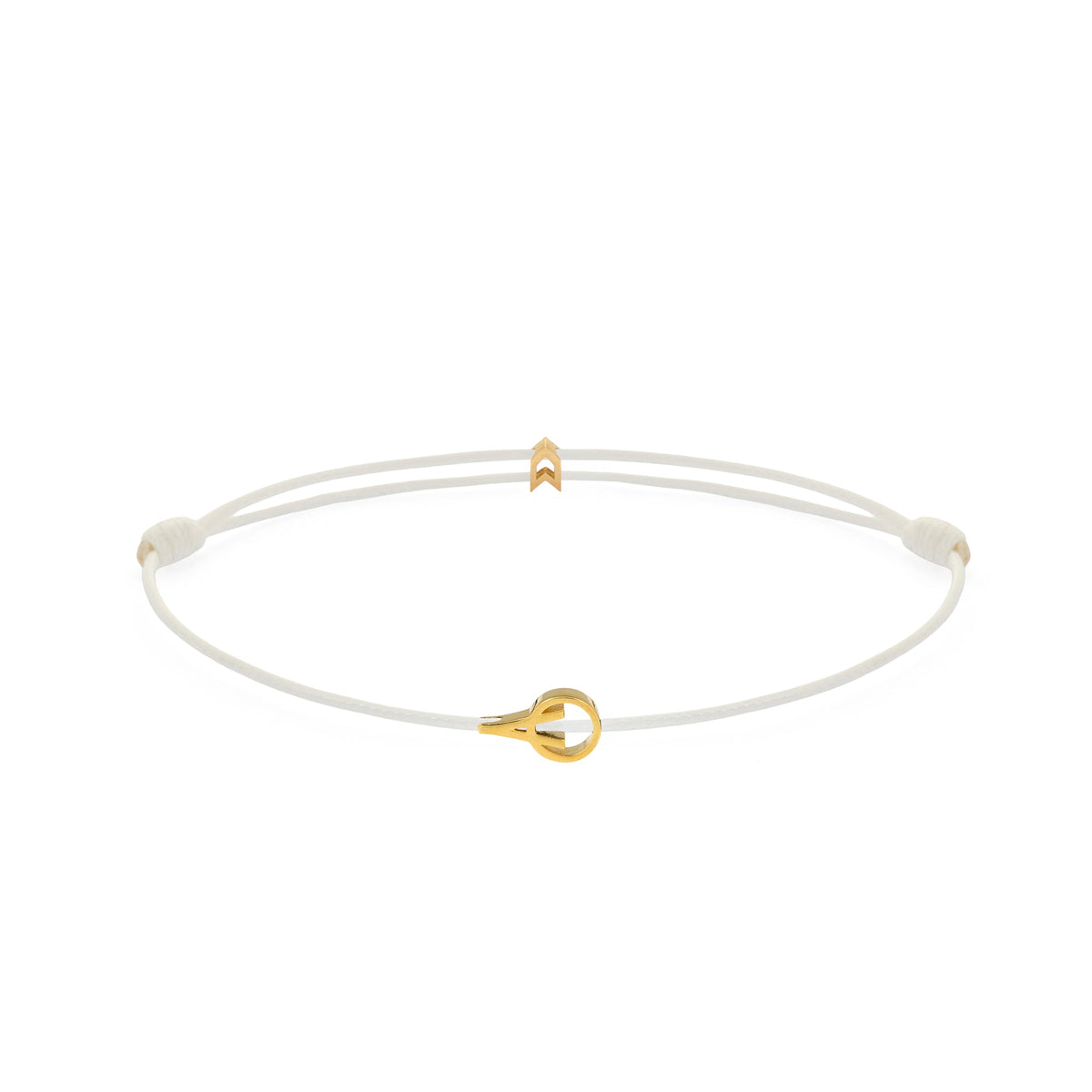 White Padel Chance Bracelet In Gold
