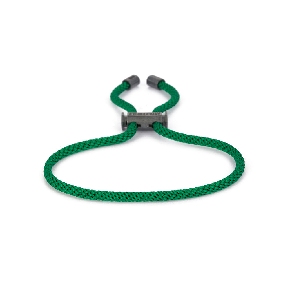 Green Lace Bracelet In Oxide