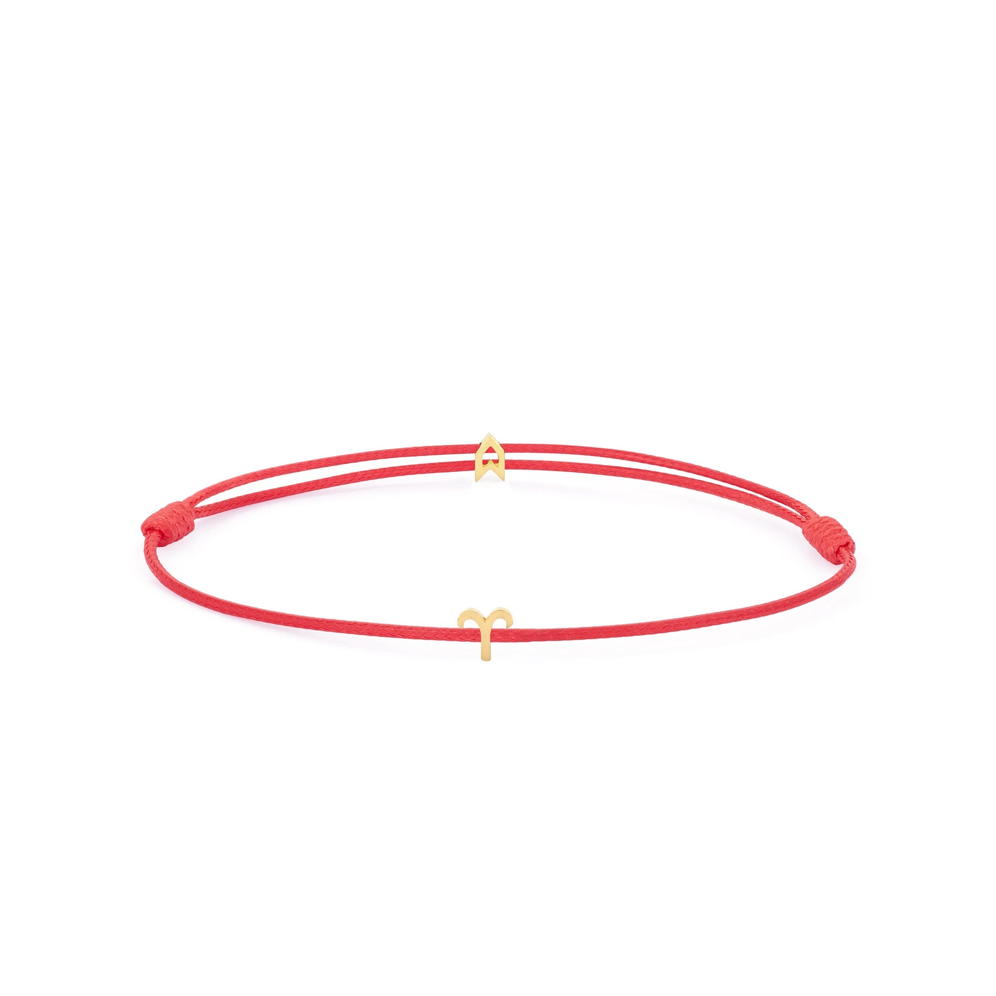 Zodiac Red Chance Bracelet In Gold