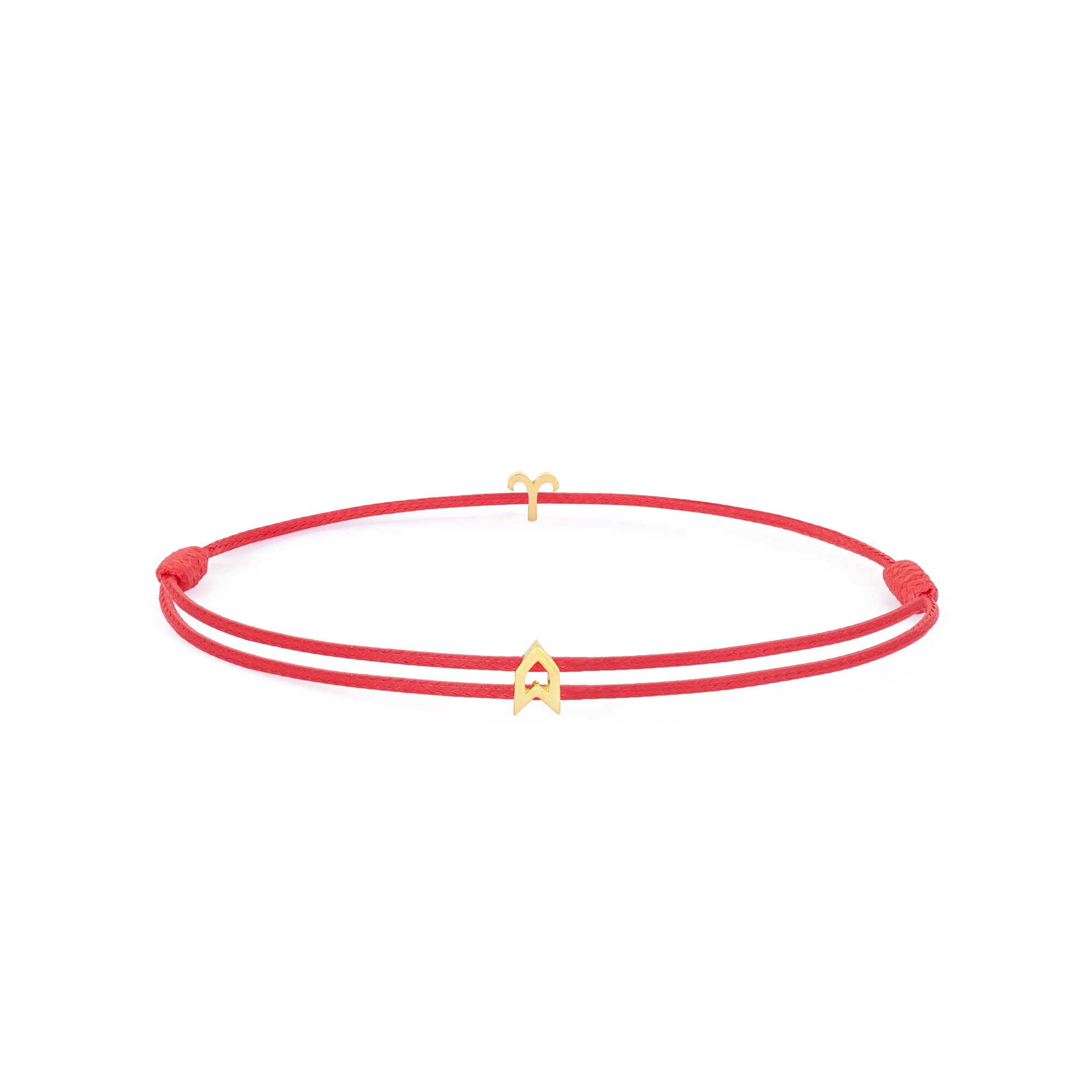 Zodiac Red Chance Bracelet In Gold