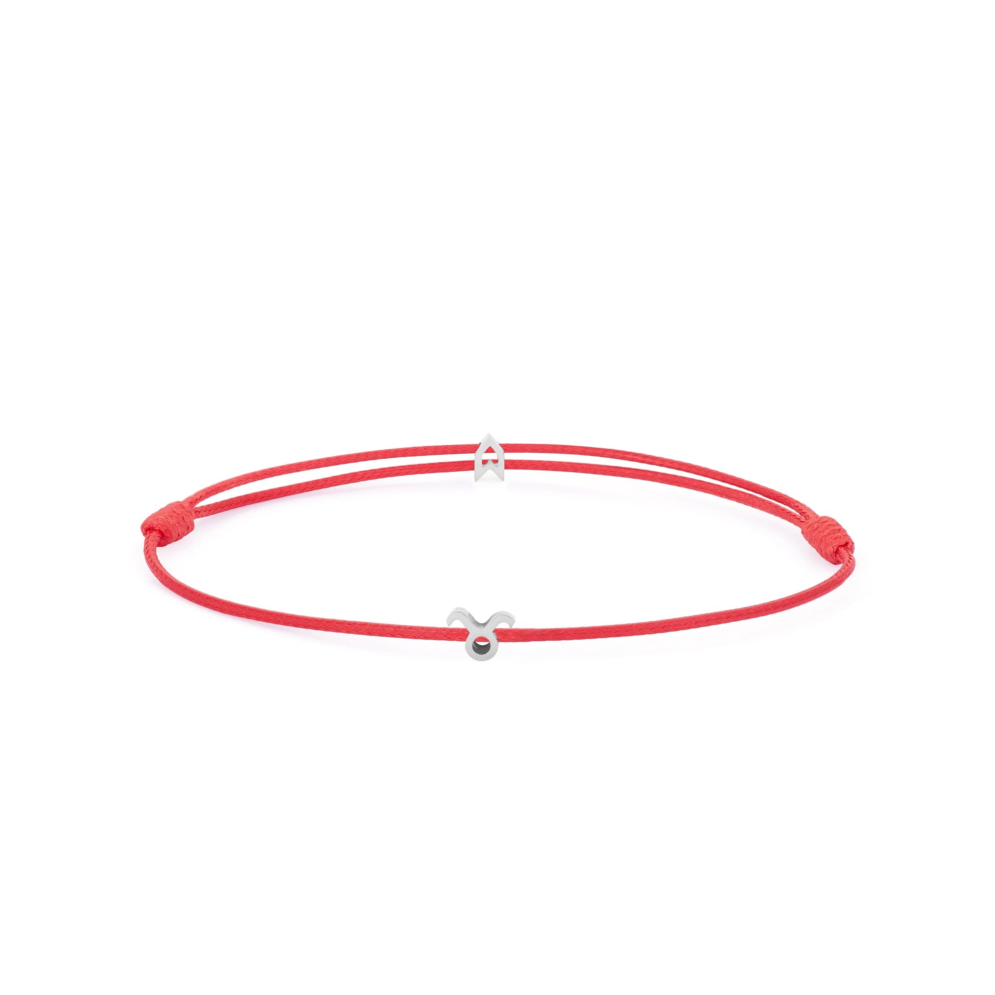 Zodiac Red Chance Bracelet In Silver