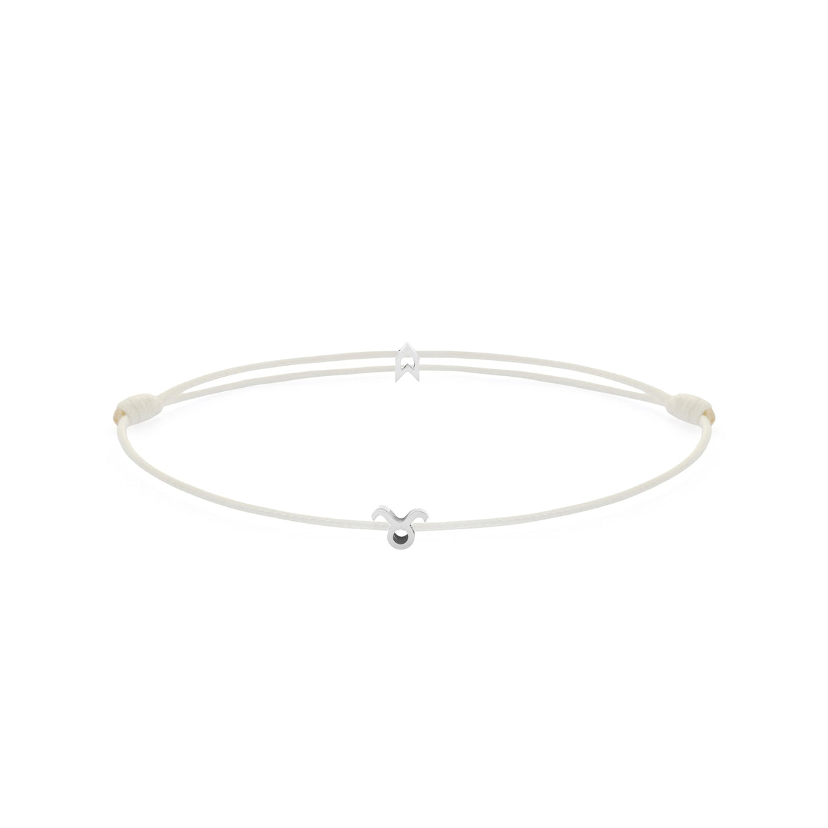 Zodiac White Chance Bracelet In Silver