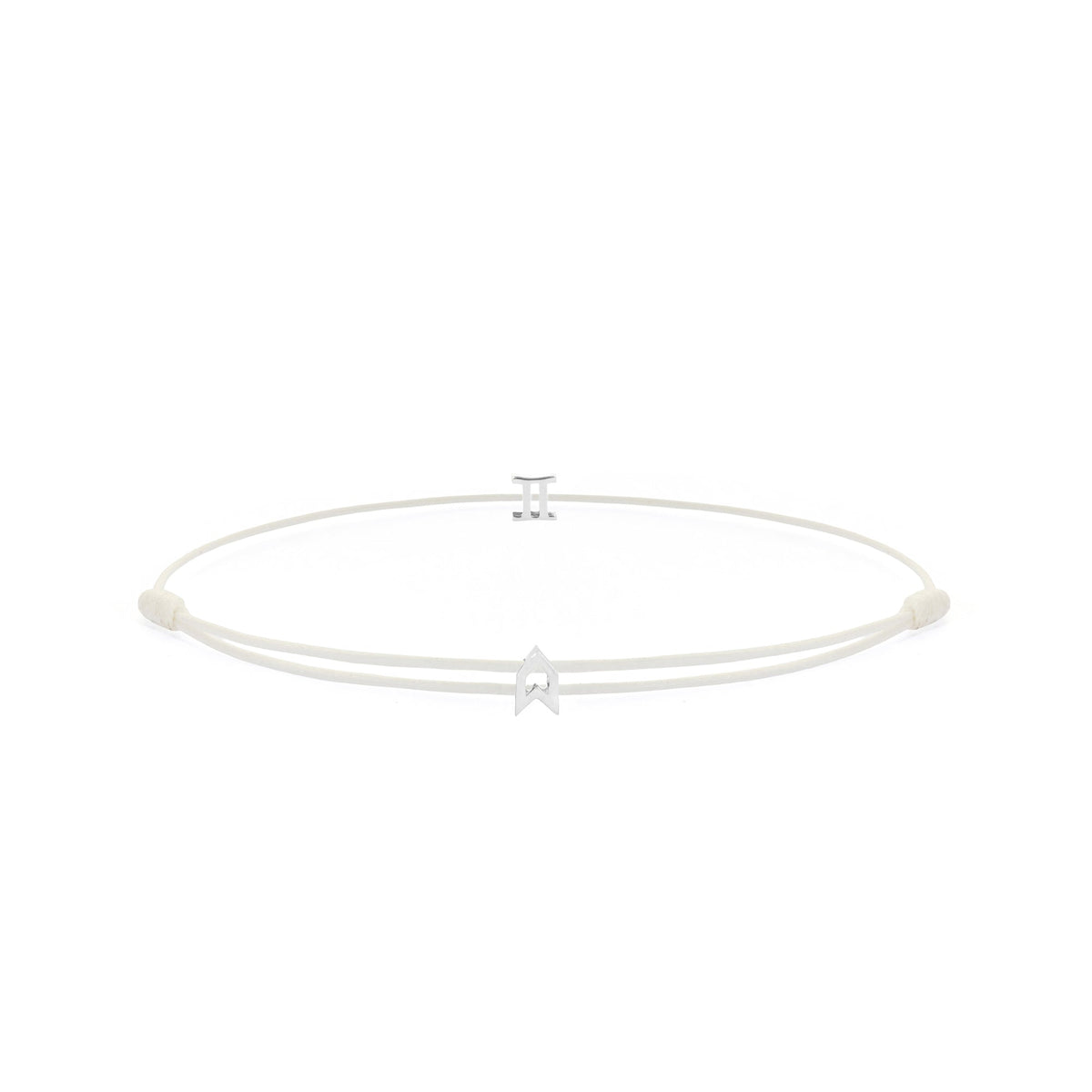 Zodiac White Chance Bracelet In Silver