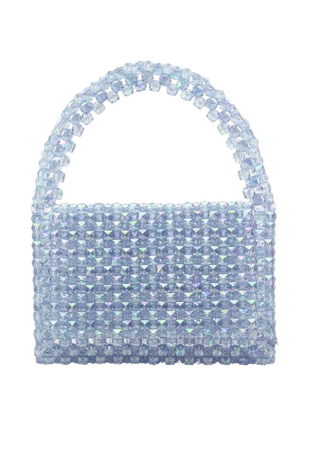 Ava Villain-Gleam Boncuk Çanta Mavi-El Çantası-1-Milagron.com