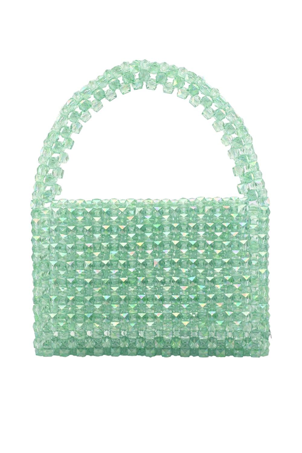 Ava Villain-Gleam Boncuk Çanta Yeşil-El Çantası-1-Milagron.com