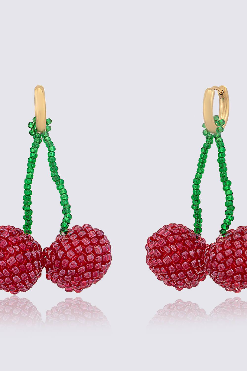 Ava Villain-Kiraz Küpe-Küpe-3-Milagron.com