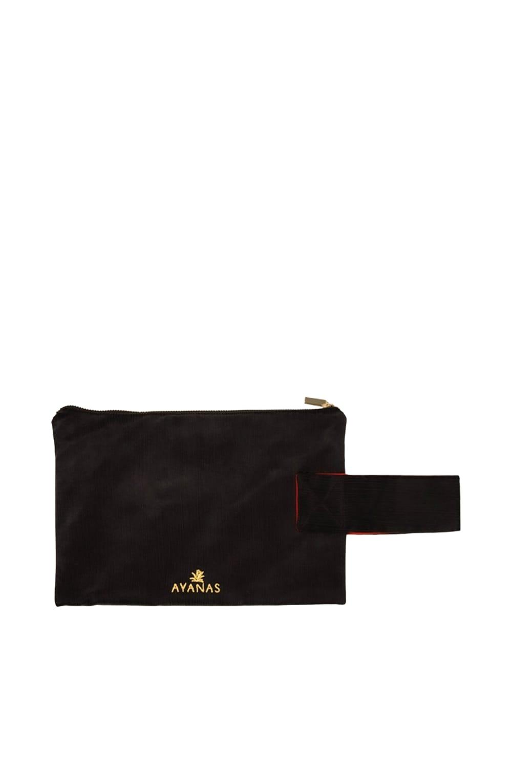 Ayanas-Sri̇ Yantra Clutch Çanta - Obsi̇di̇an-Clutch-2-Milagron.com