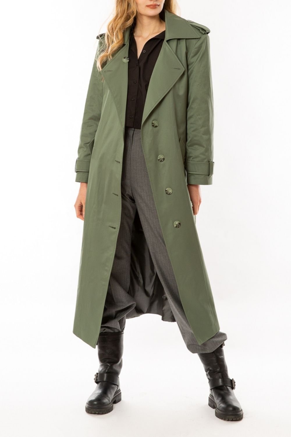 Aynoor-Christina Trech Coat-Trençkot-1-Milagron.com