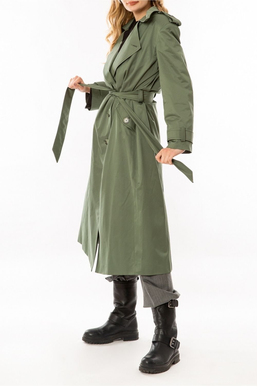 Aynoor-Christina Trech Coat-Trençkot-2-Milagron.com