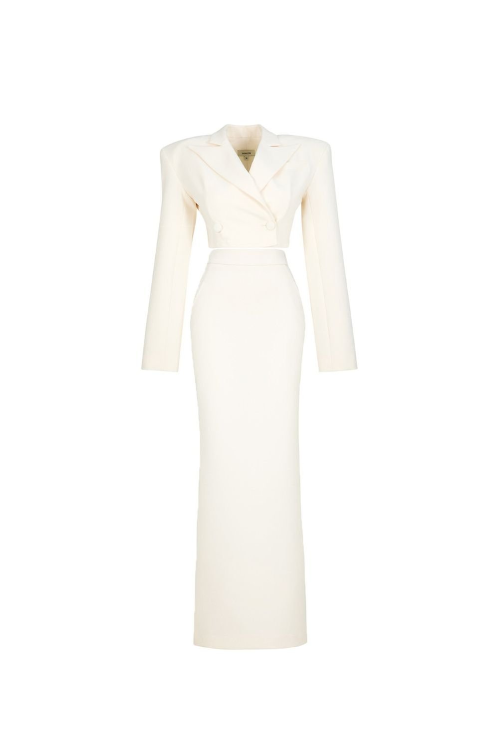 Aynoor-Victoria White Suit-Alt - Üst Takım-1-Milagron.com