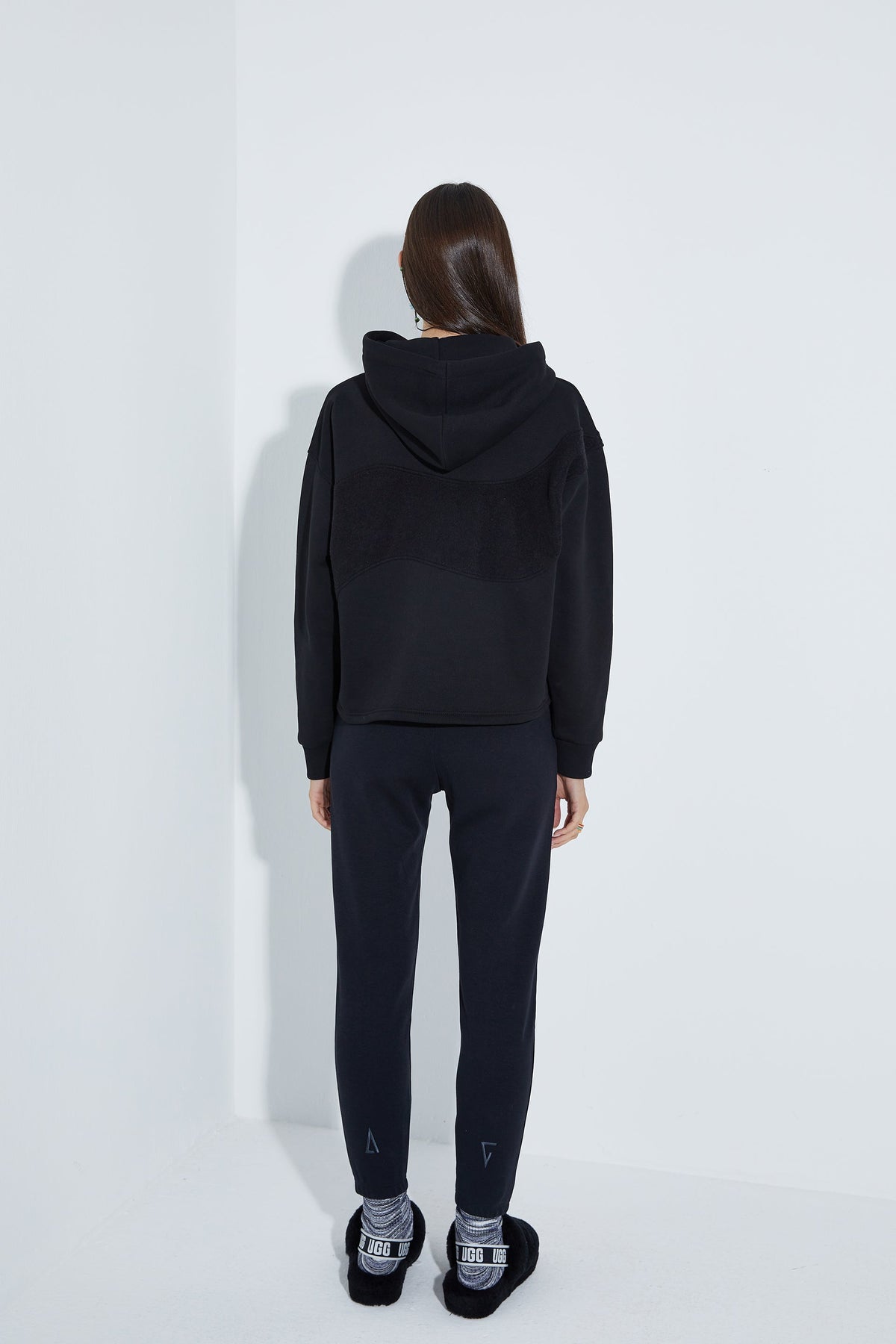 Kapüşonlu Sweatshirt - Siyah