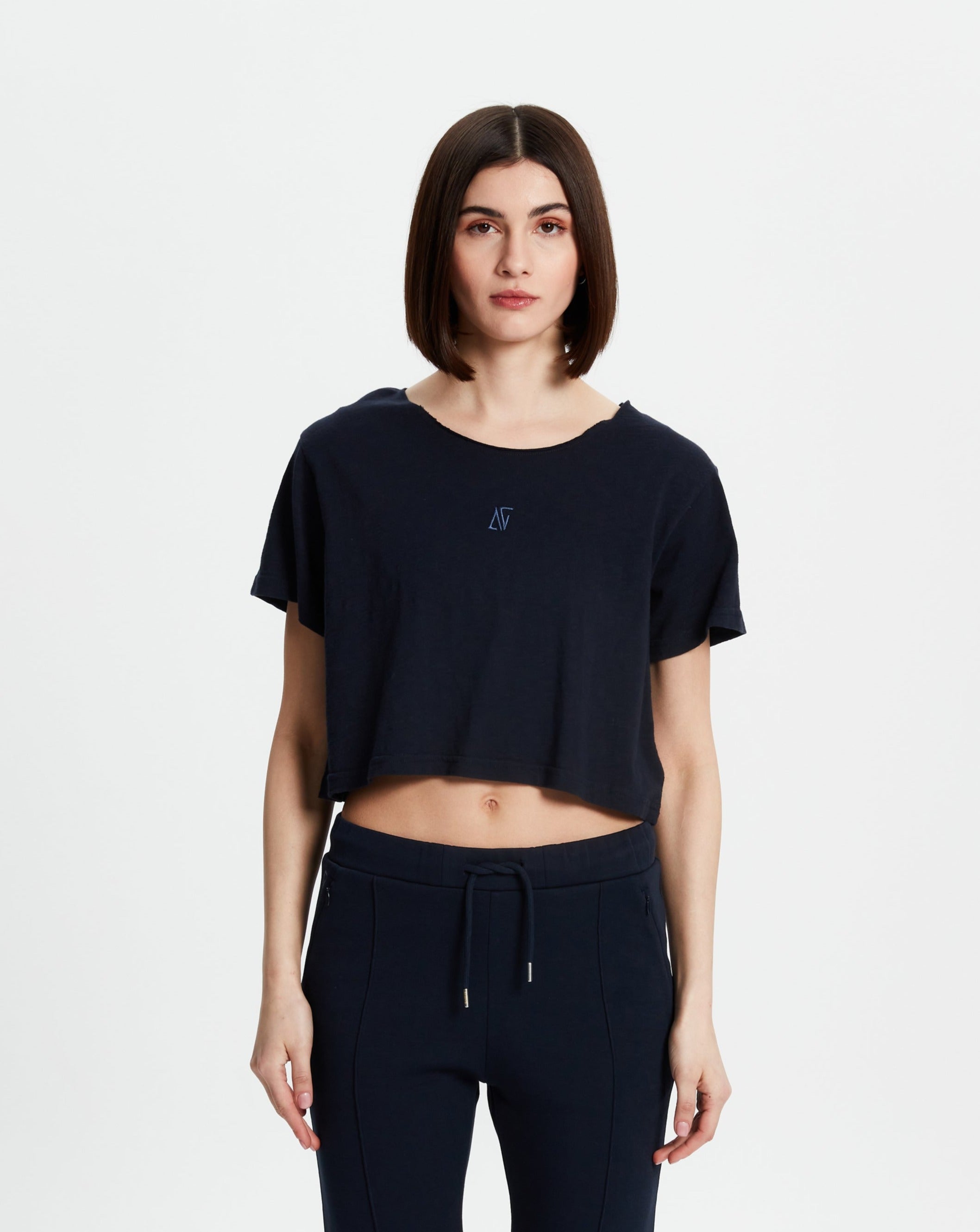 Crop T-Shirt - Koyu Lacivert